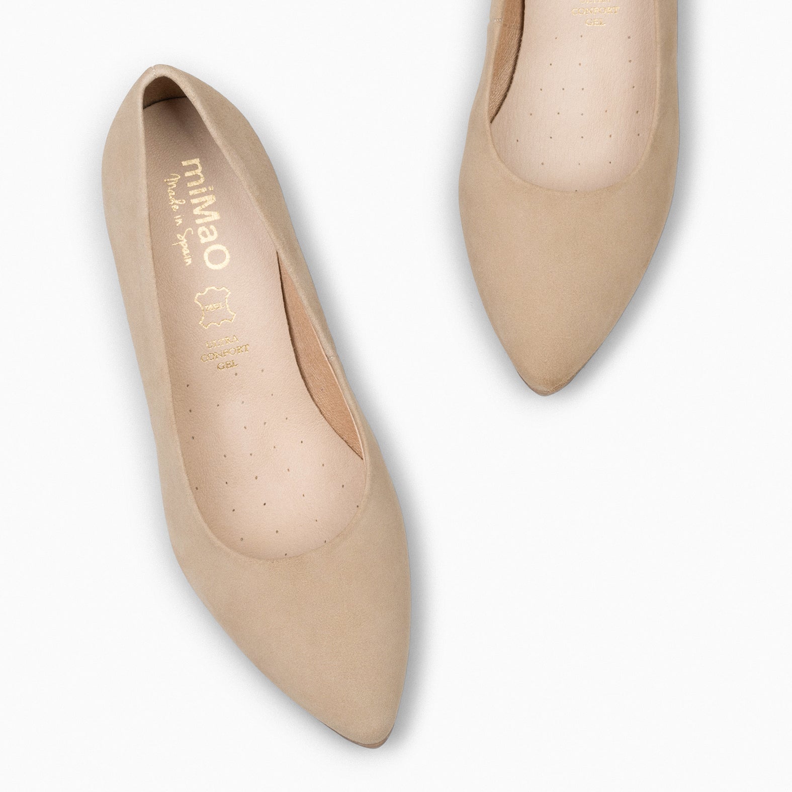 URBAN S - Zapato de tacón medio ante BEIGE