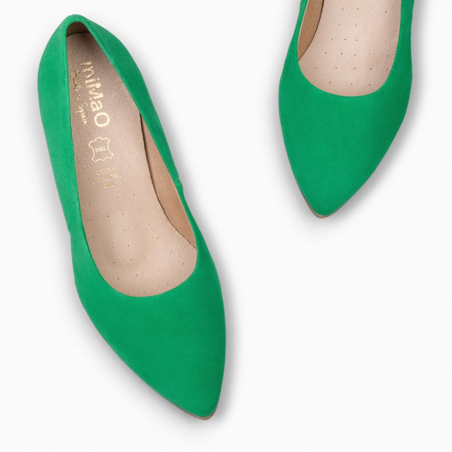 URBAN S - Zapato de tacón medio de ante VERDE
