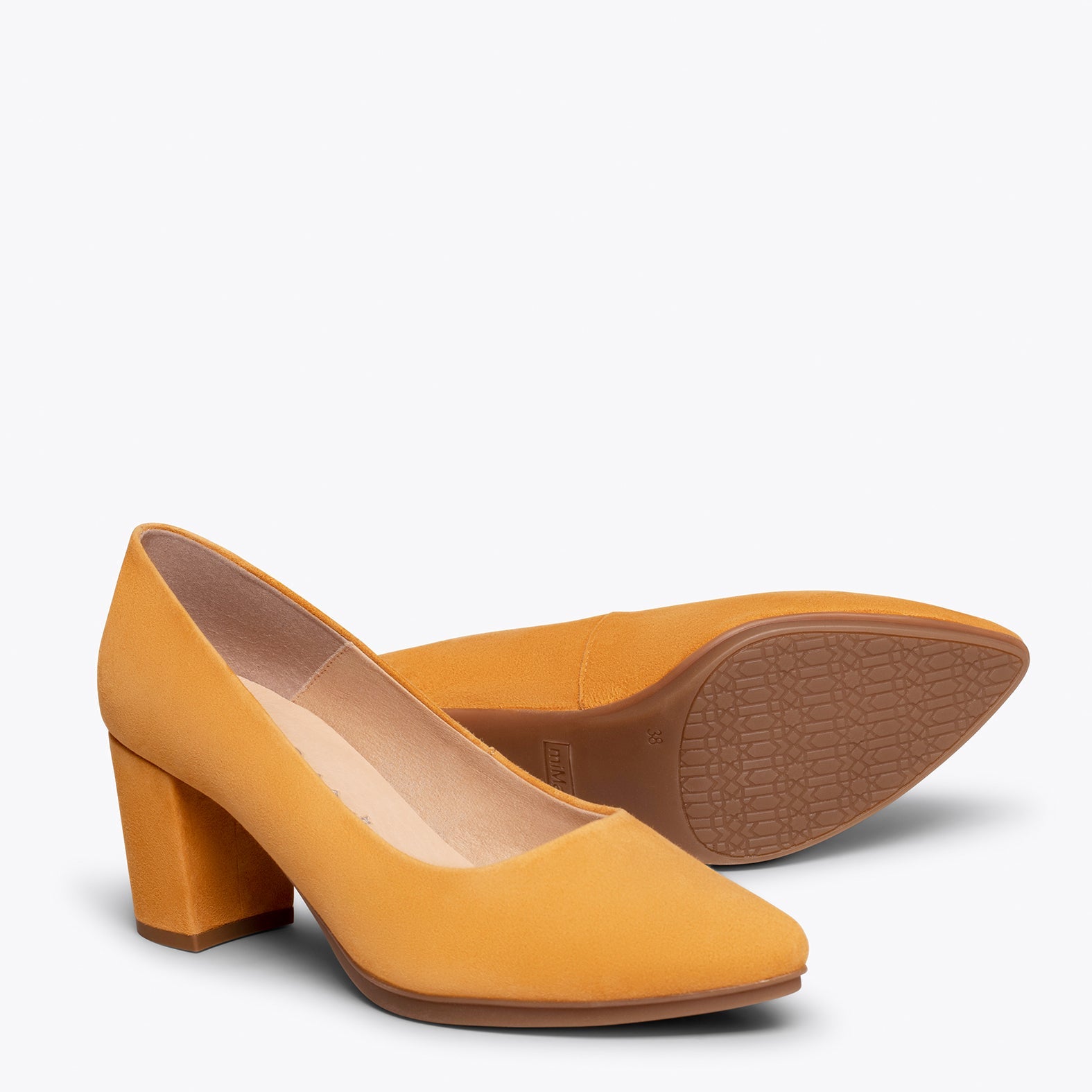 URBAN S Zapatos de tacón medio MOSTAZA
