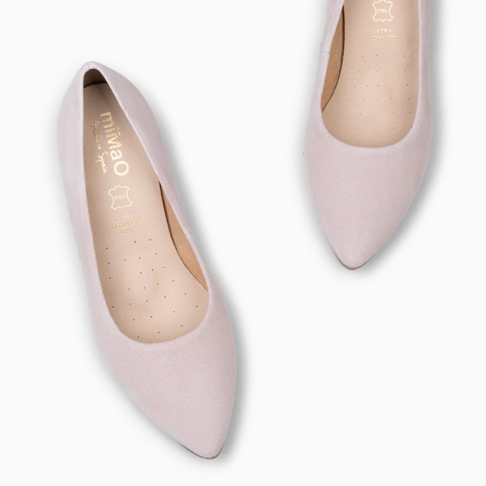 URBAN S - Zapato de tacón medio ante ROSA CLARO