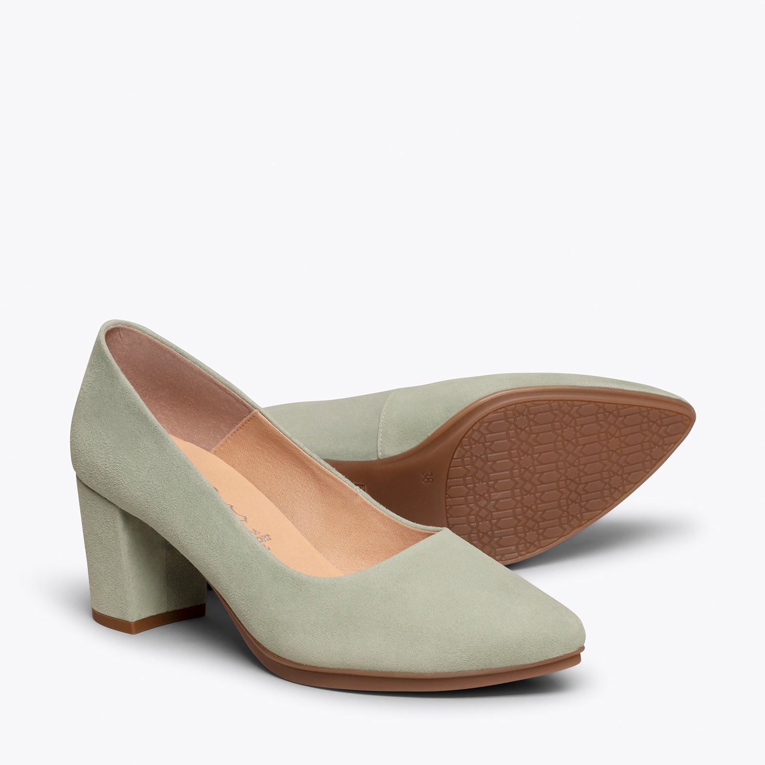 URBAN S - Zapato de tacón medio VERDE MENTA