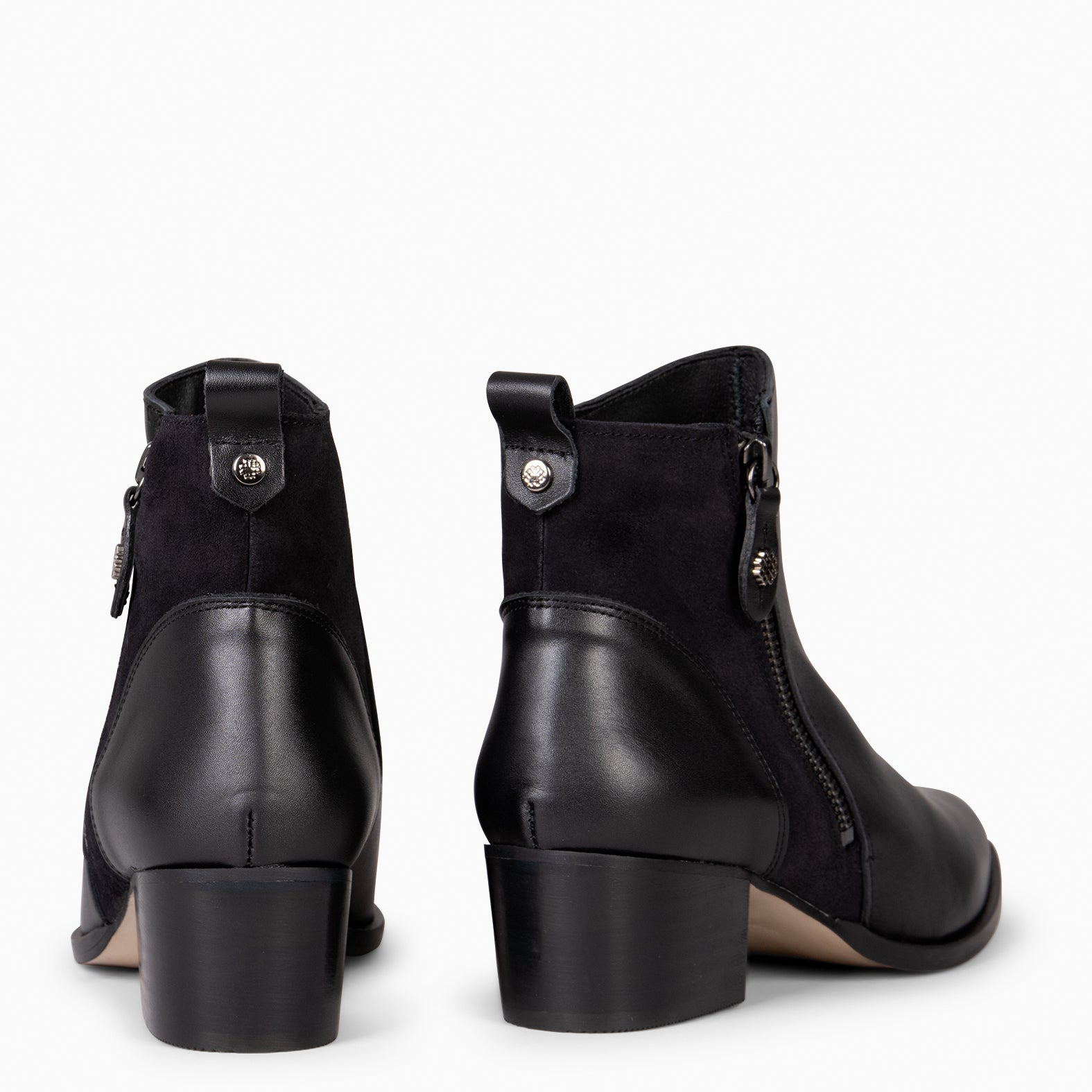 REBECA - Botines de tacón NEGRO