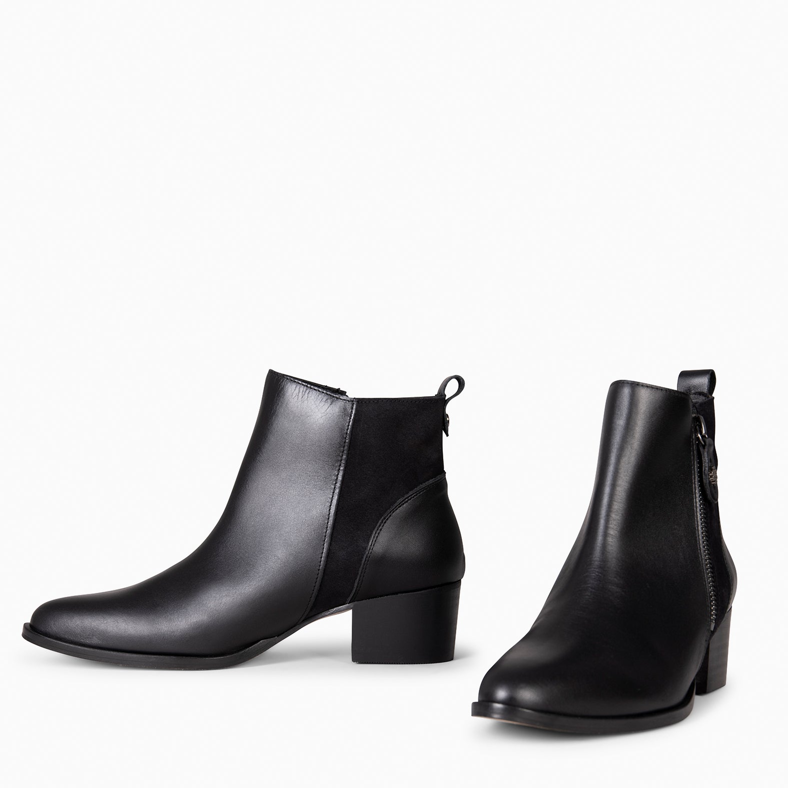 REBECA - Botines de tacón NEGRO