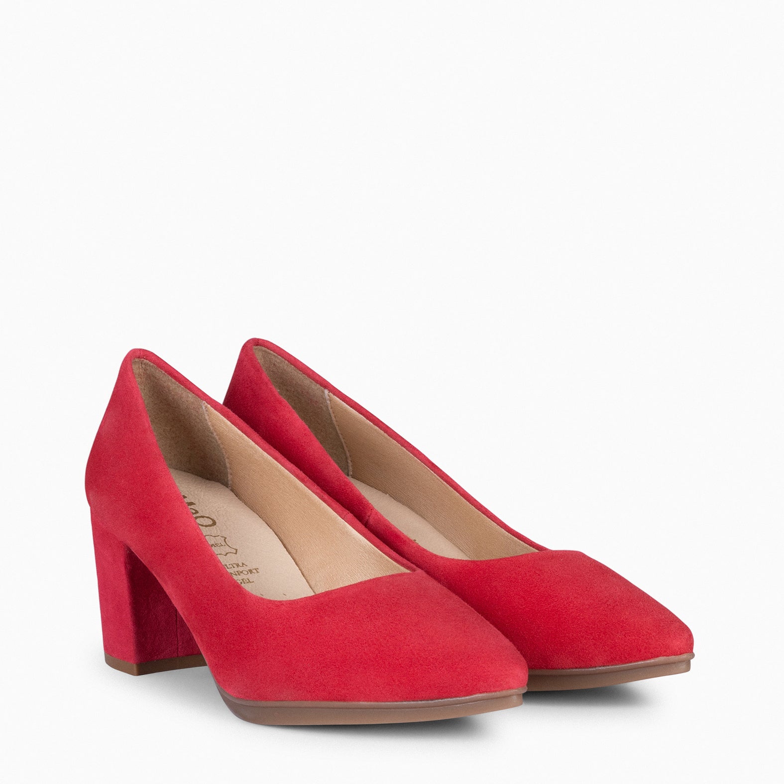 URBAN S - Zapato de tacón medio ante ROJO