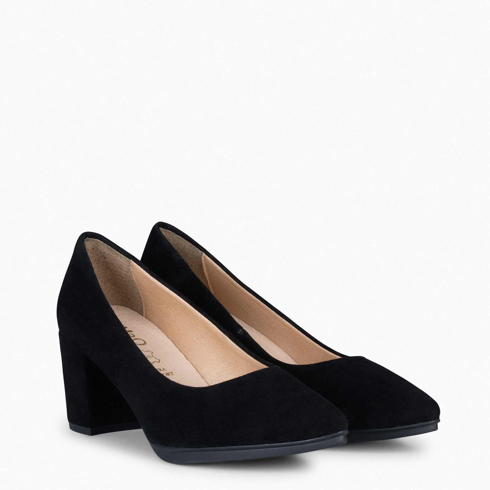 URBAN S - Zapato de tacón medio ante NEGRO