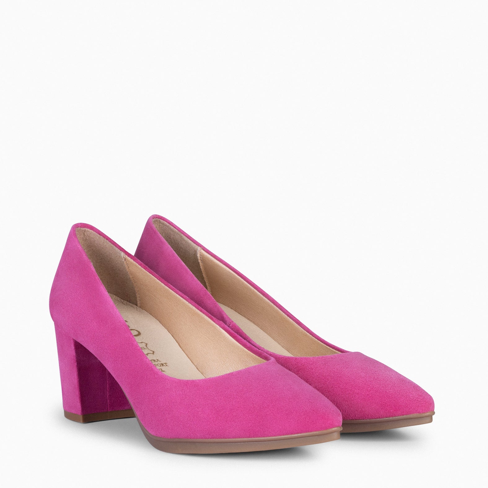URBAN S - Zapato de tacón medio ante FUCSIA
