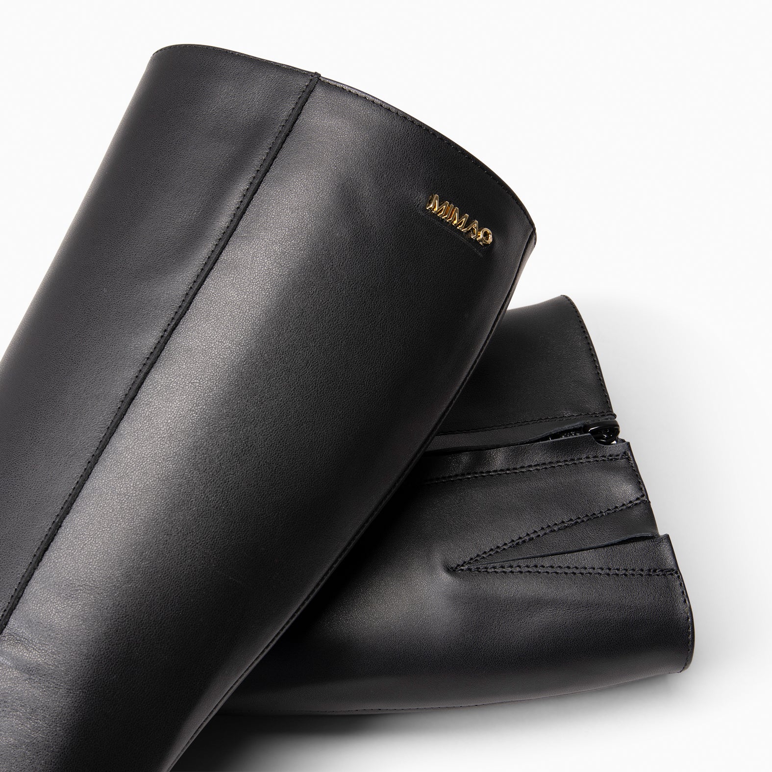 NOA - Botas altas con plataforma NEGRO