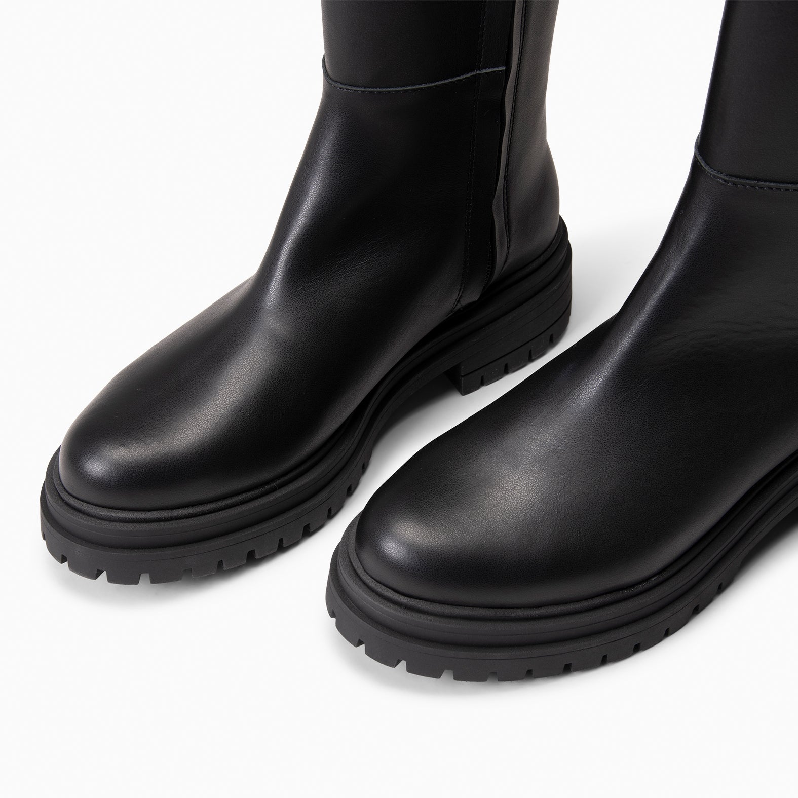 NOA - Botas altas con plataforma NEGRO
