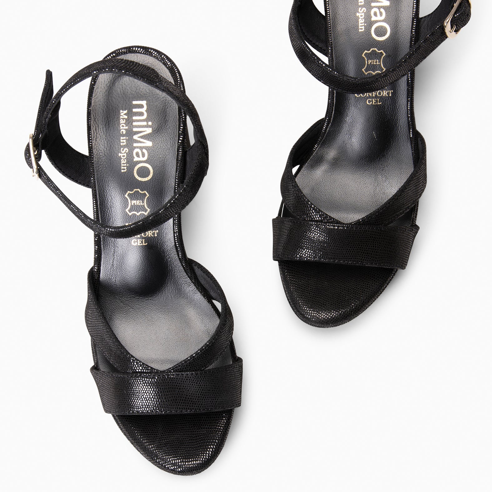 PARIS - Sandalias de fiesta con tacón alto y plataforma NEGRO FANTASY