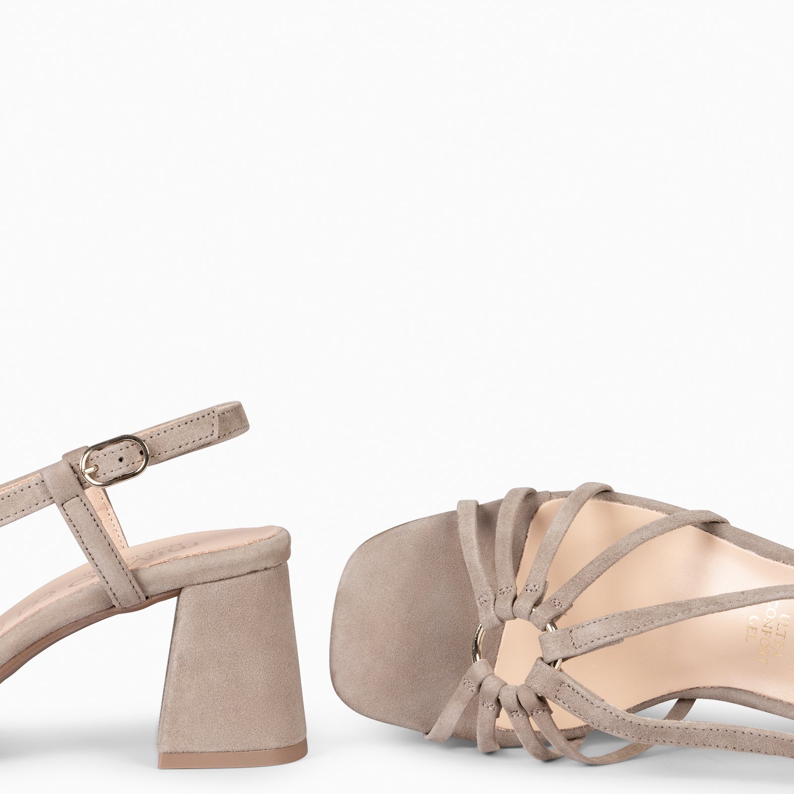 SOLEIL - Sandalias de tacón TAUPE