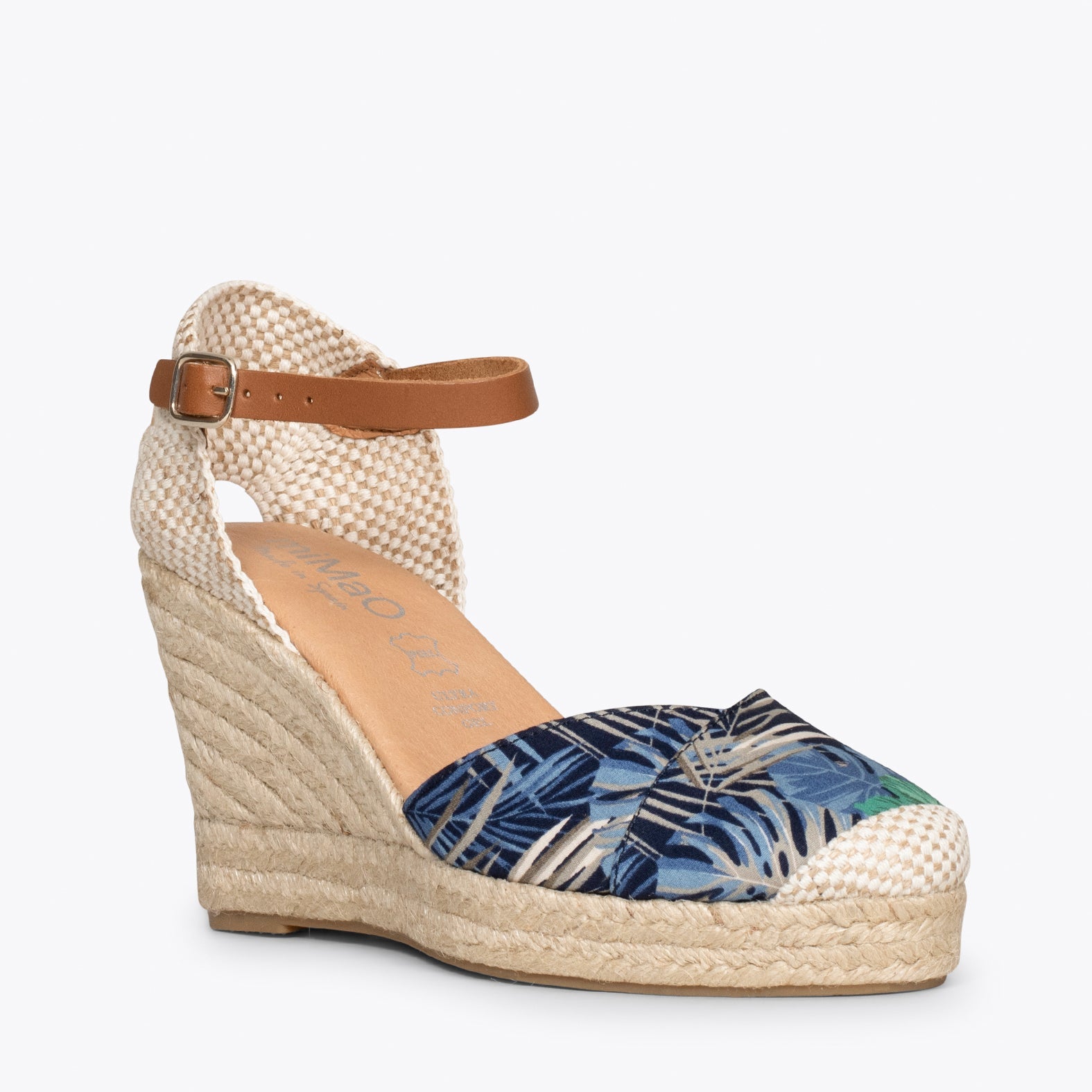 CONIL - Sandalias de esparto con estampado TROPICAL