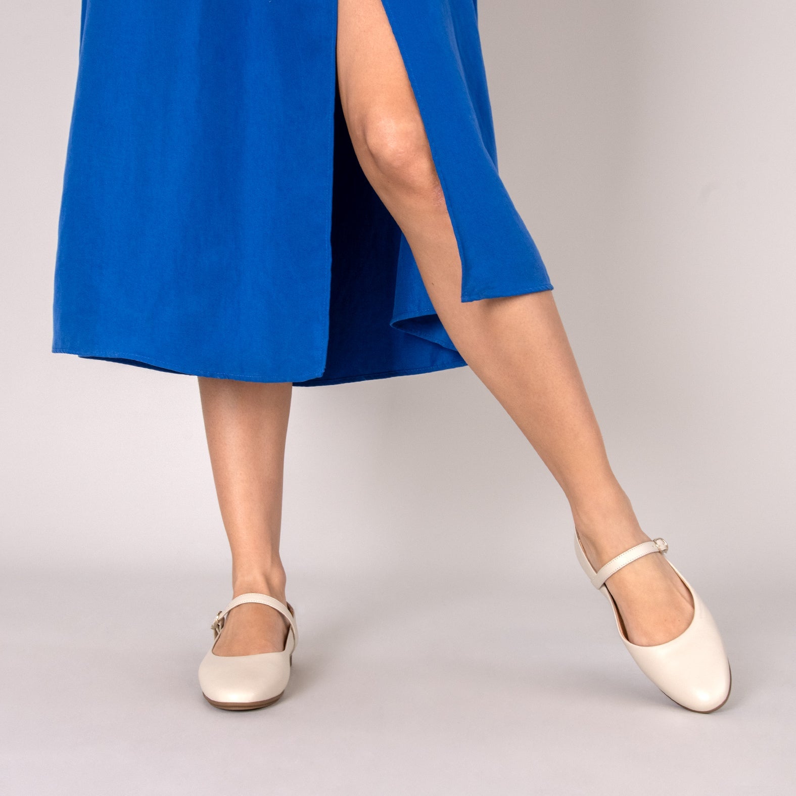 ROSALIE - Merceditas con puntera redonda MARFIL