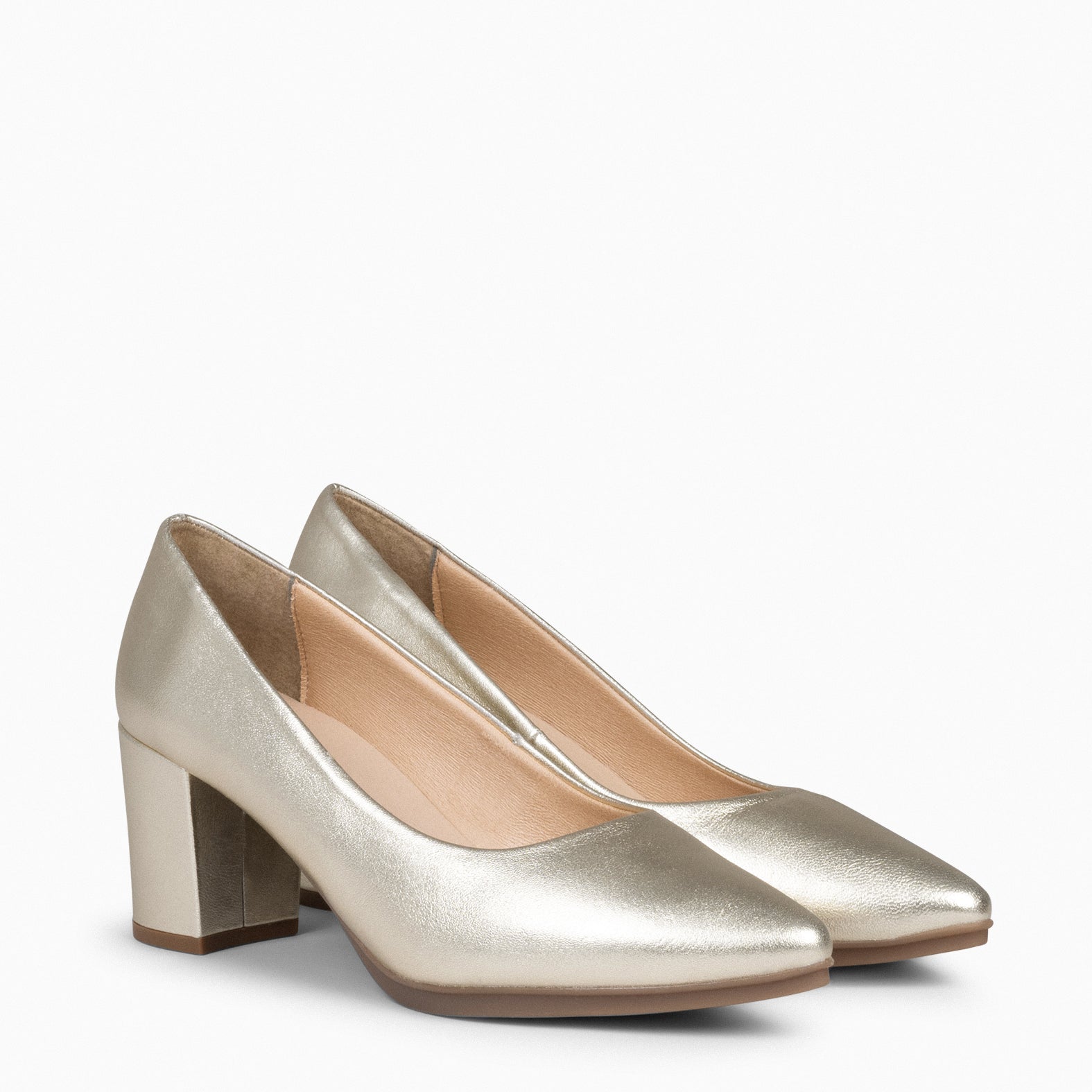 URBAN S SPLASH - Zapatos de tacón metalizados PLATINO