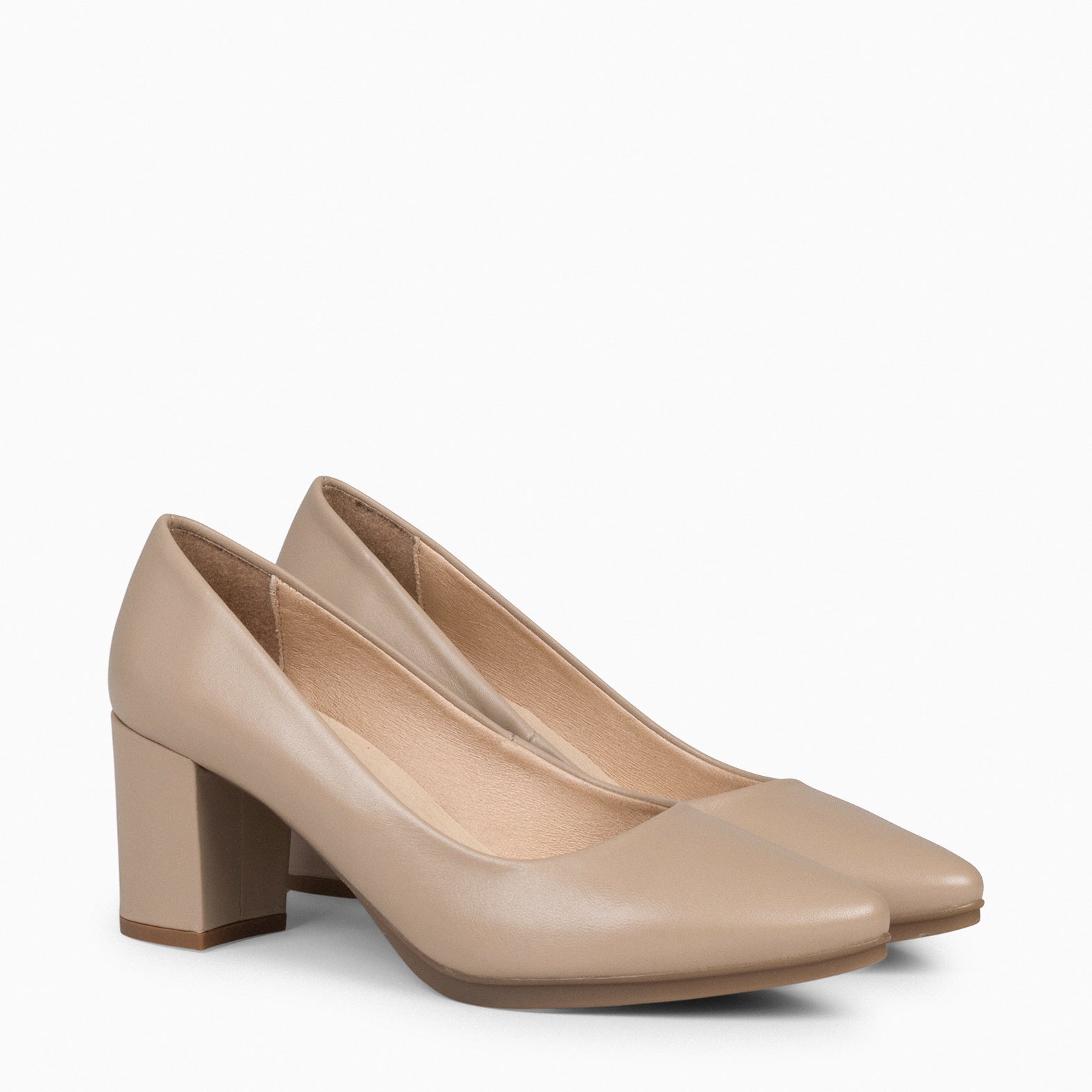 URBAN S SALON - Zapatos de tacón medio de napa TIERRA
