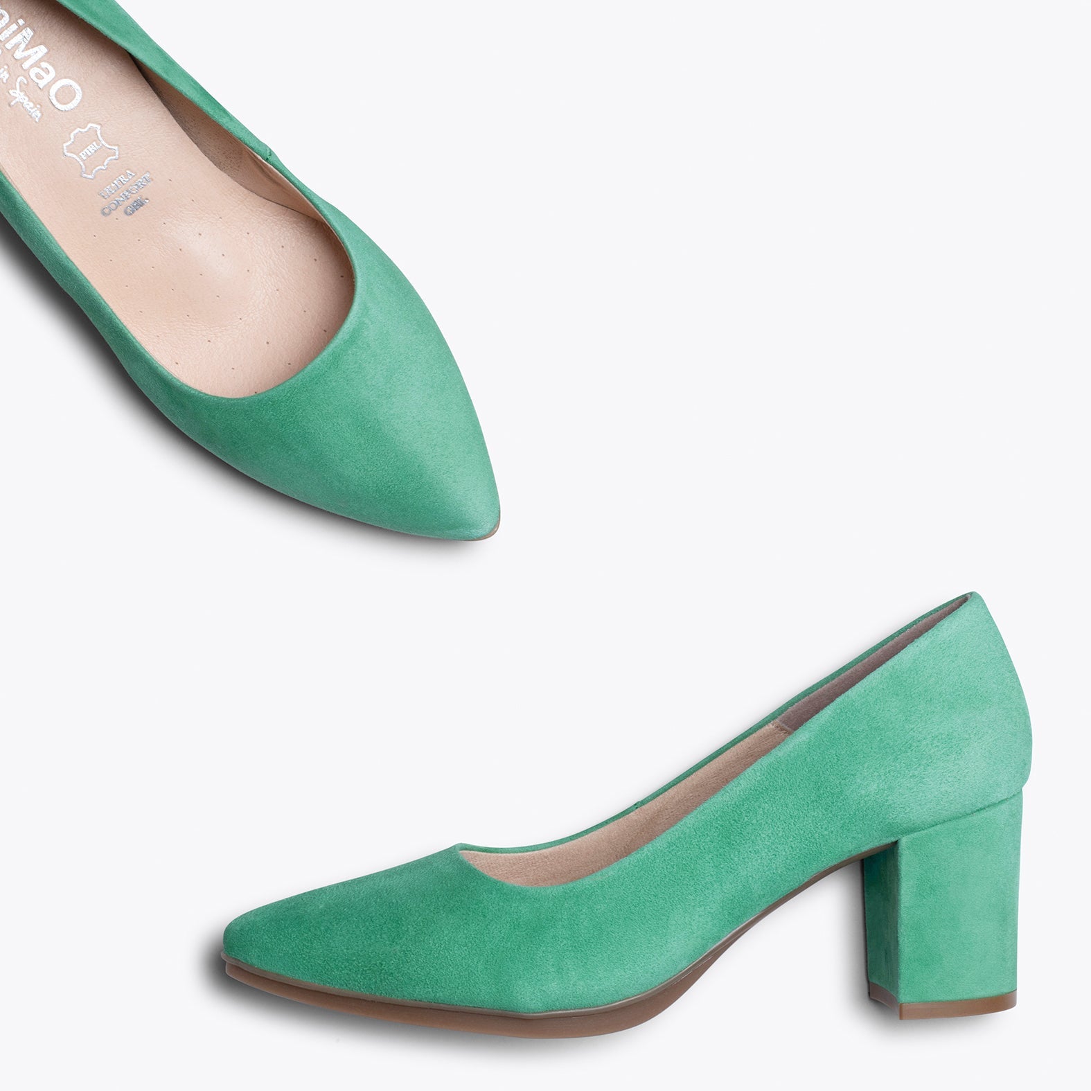 URBAN S - Zapato de tacón medio VERDE