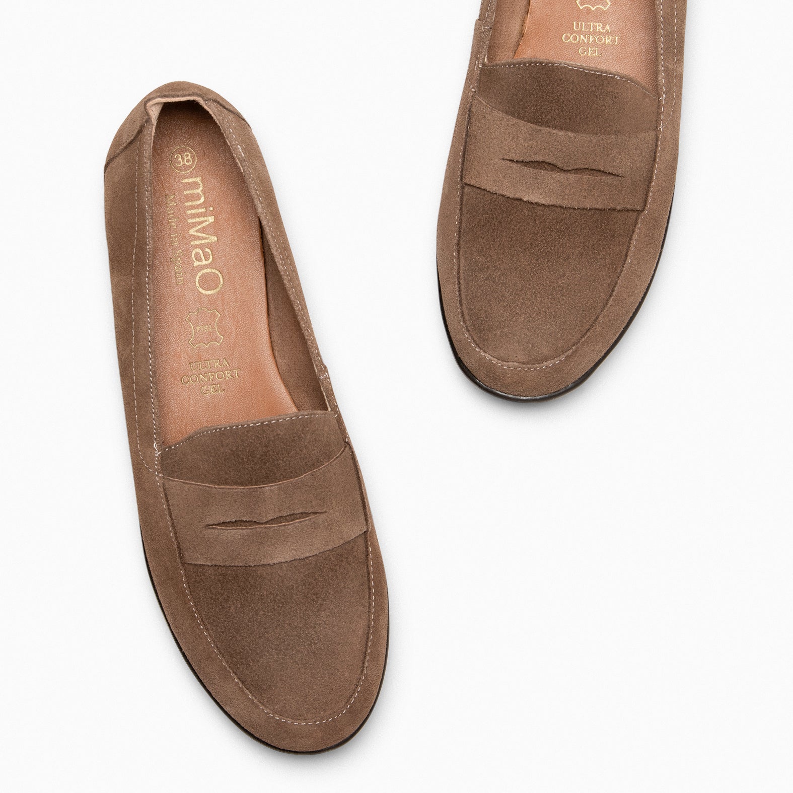 360 - Mocasines cómodos TAUPE