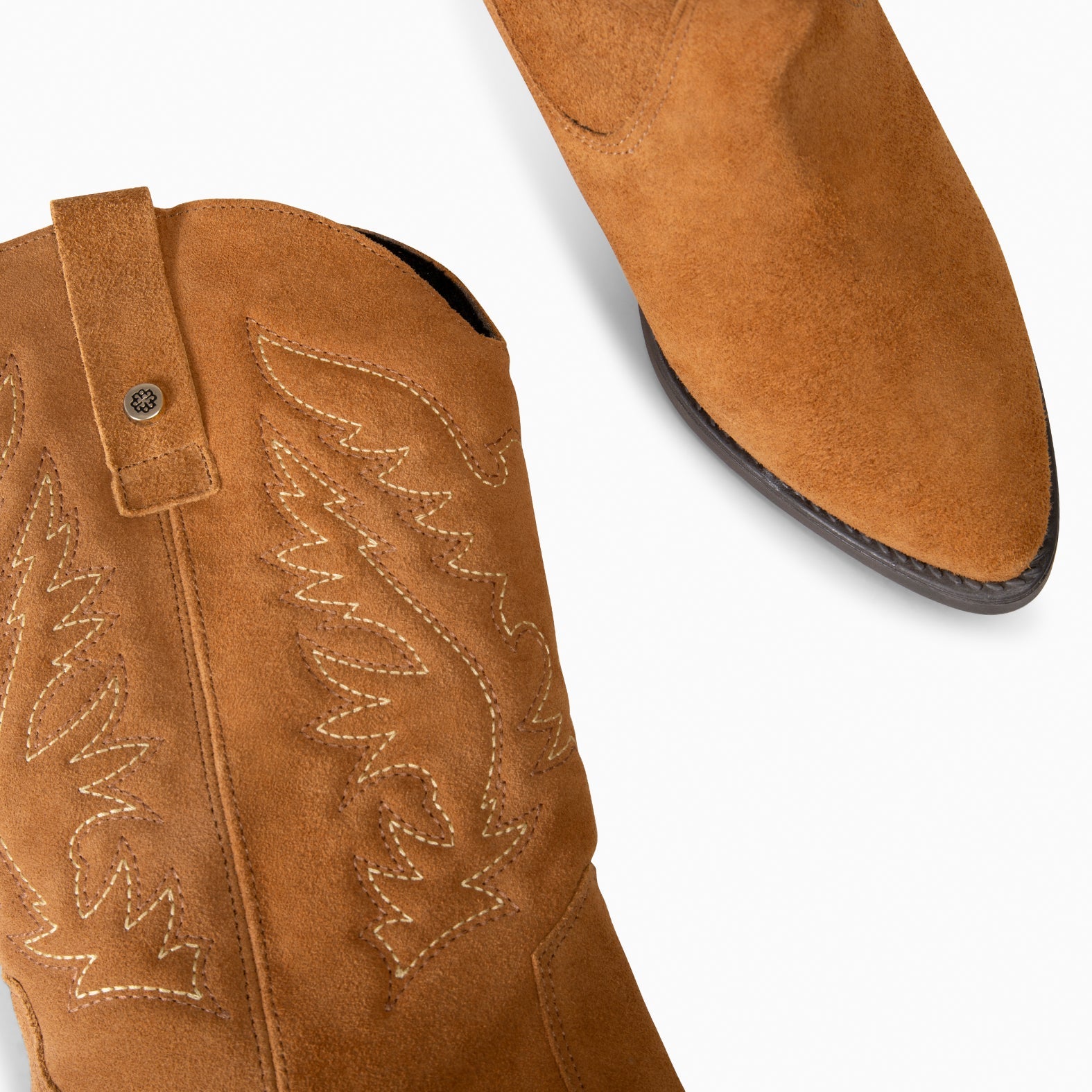 UTAH - Botas Cowboy bordado CAMEL