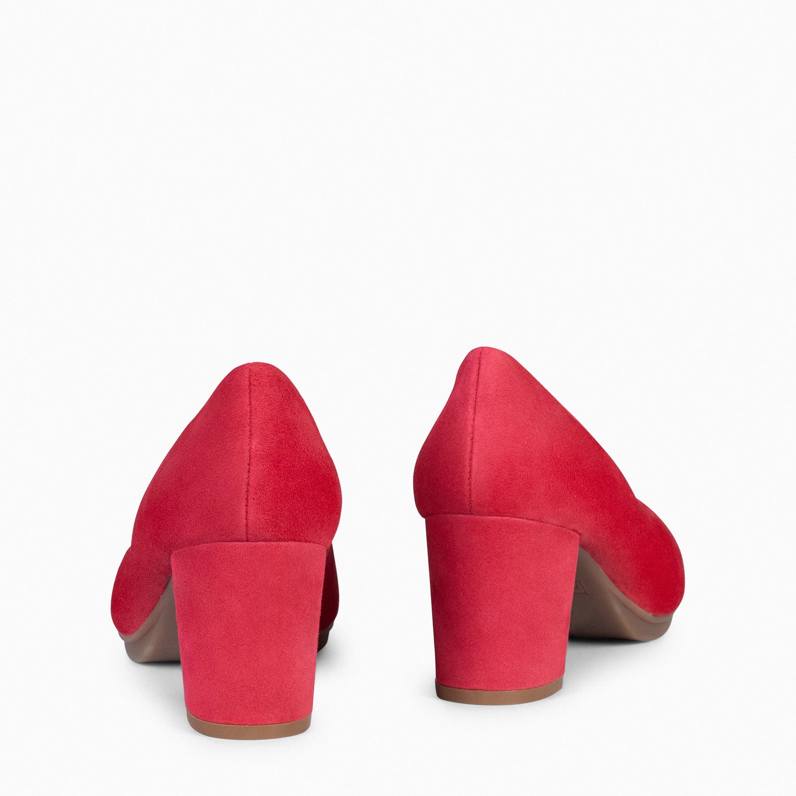 URBAN S - Zapato de tacón medio ante ROJO