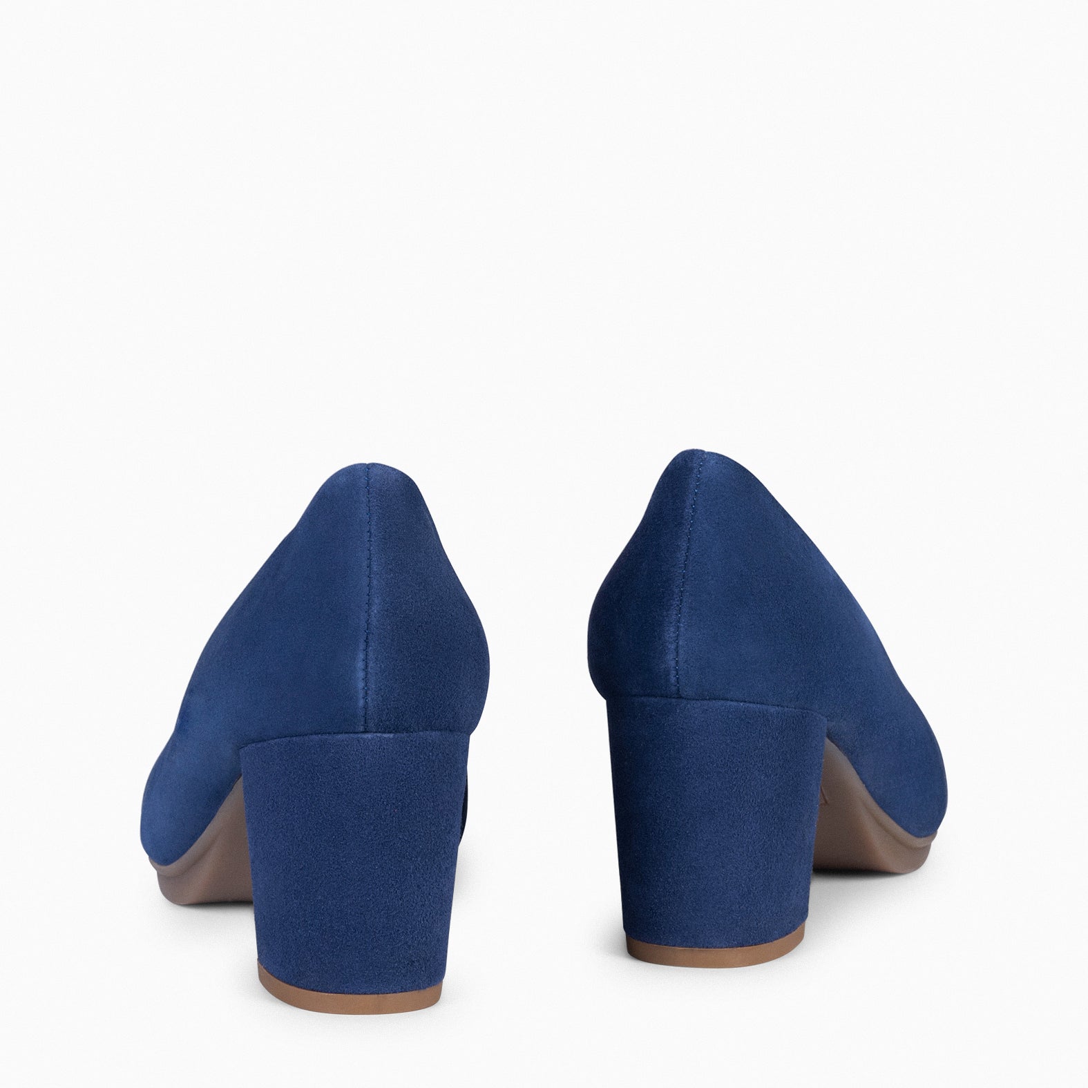 URBAN S - Zapato de tacón medio ante MARINO
