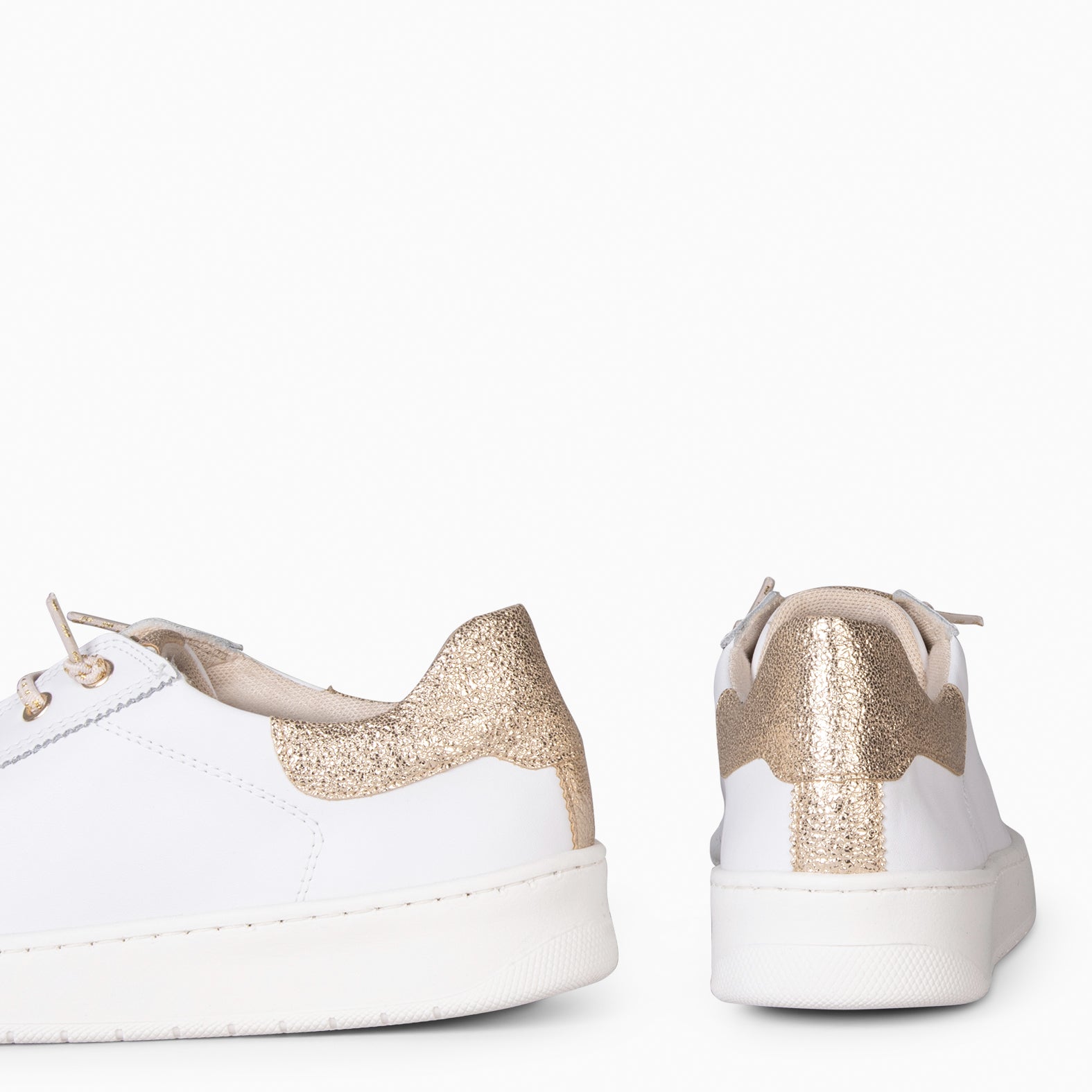 NANTES - Zapatillas Elegantes BLANCO ORO