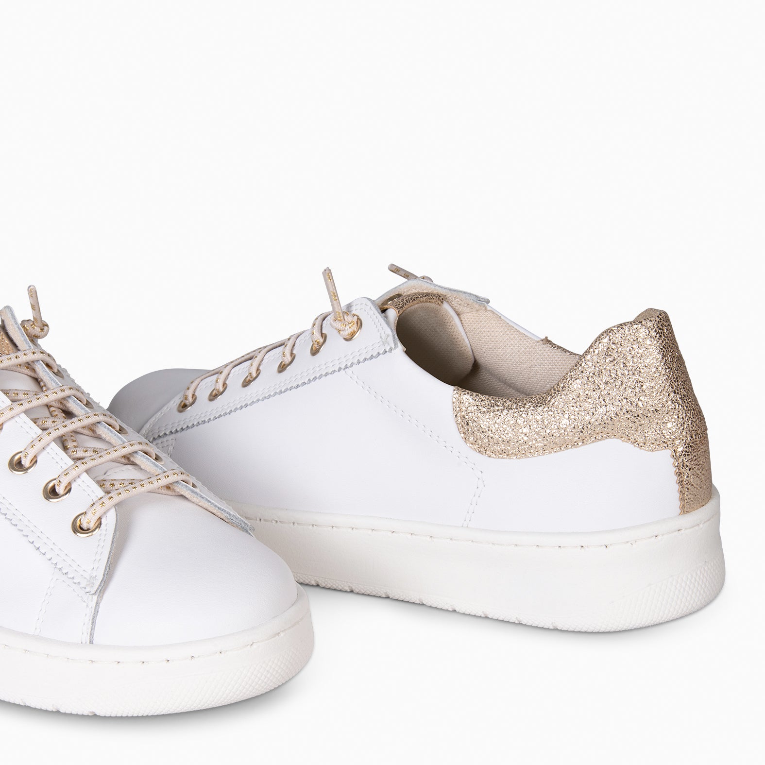 NANTES - Zapatillas Elegantes BLANCO ORO