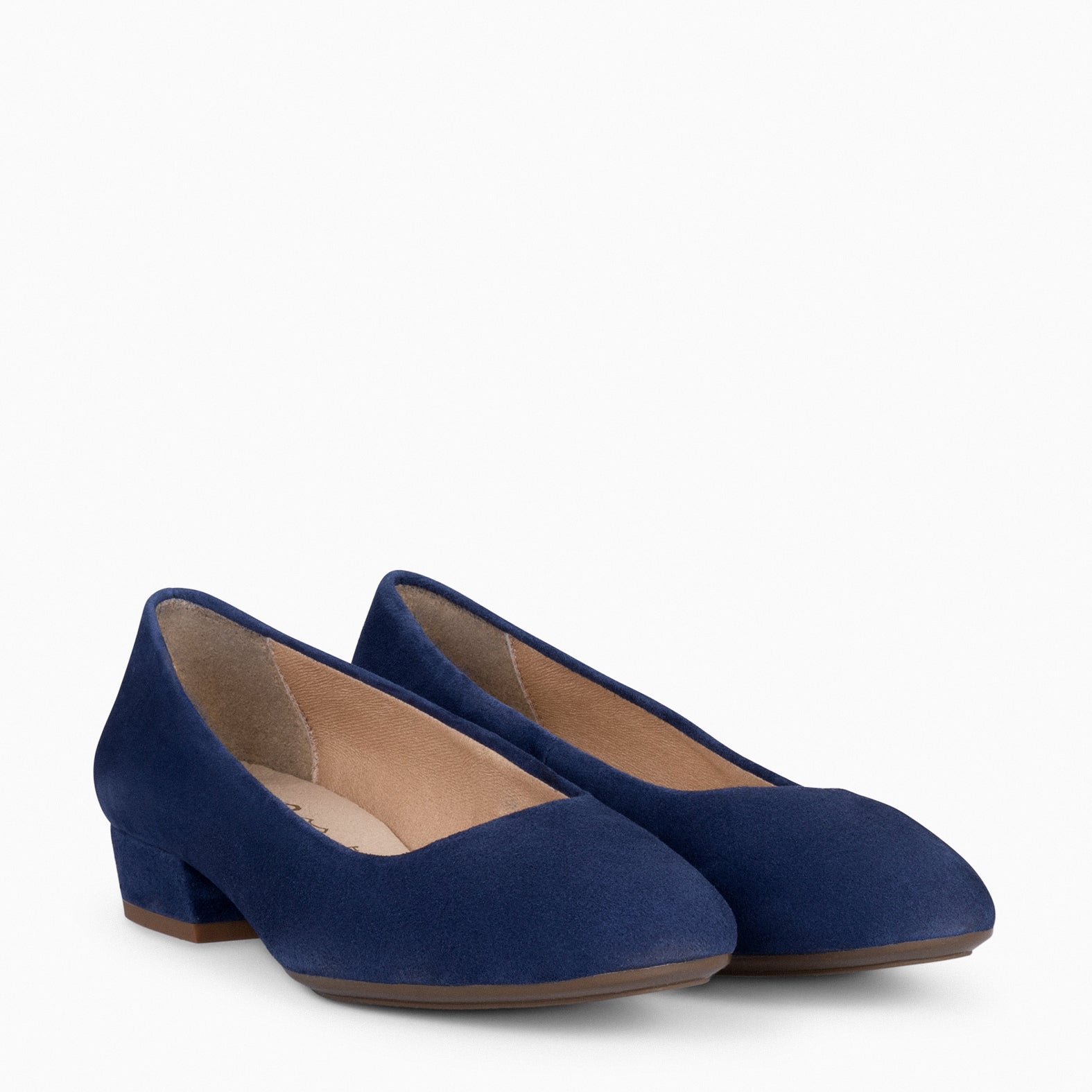URBAN XS - Zapatos de tacón bajo de ante MARINO