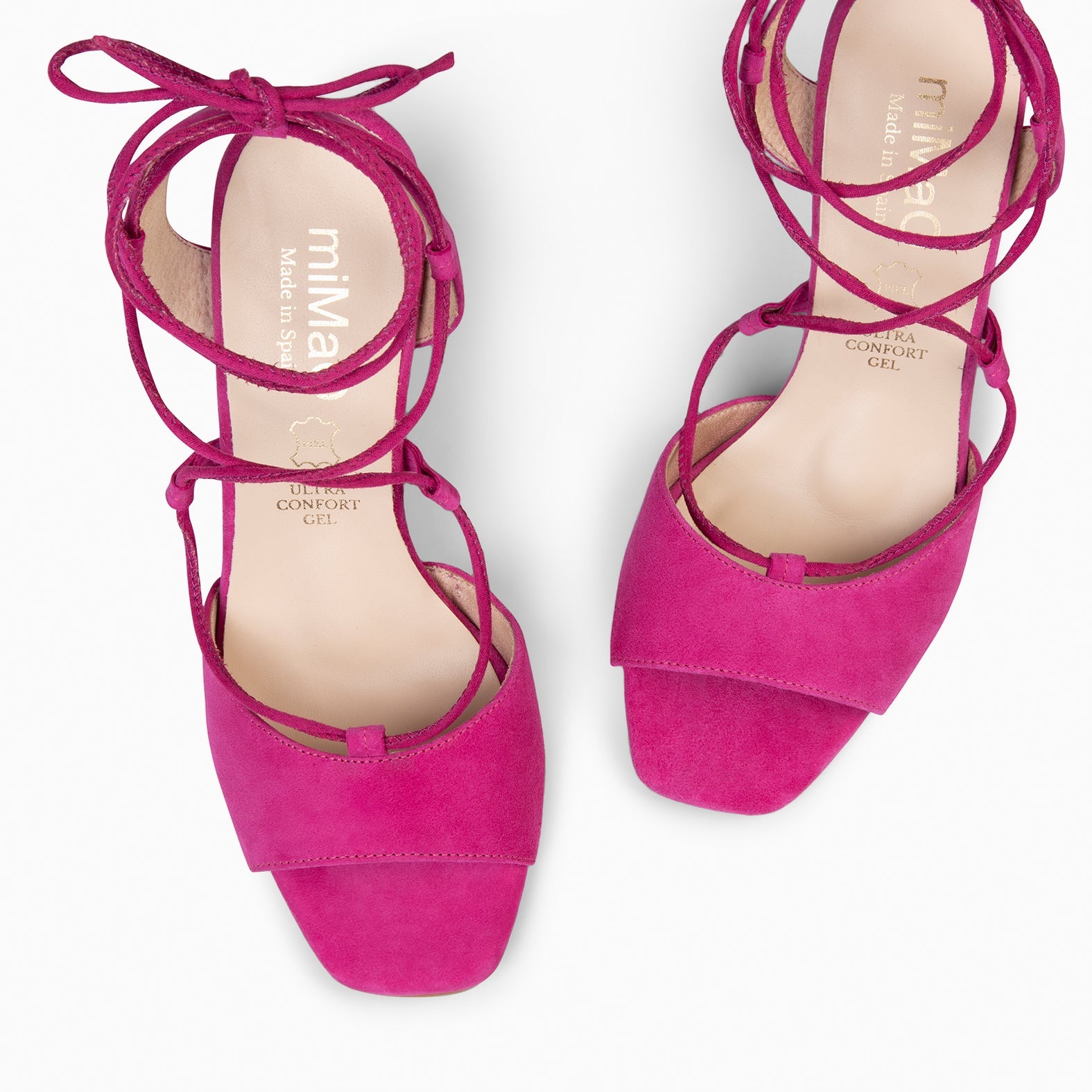 MÓNICA - SANDALIAS ELEGANTES DE TACÓN FUCSIA
