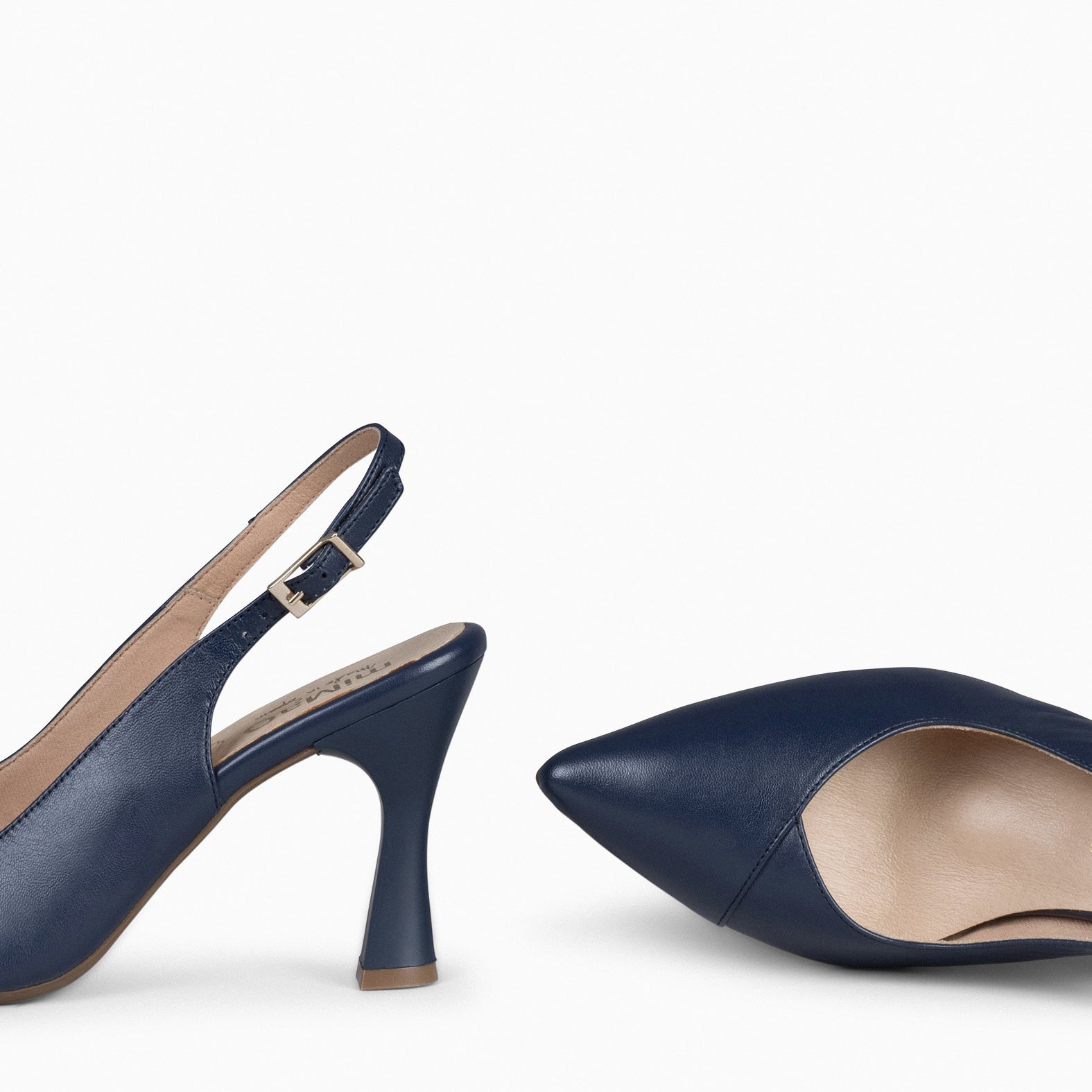 GLAM DESTALONADO - Zapatos de tacón destalonados de napa TINTA