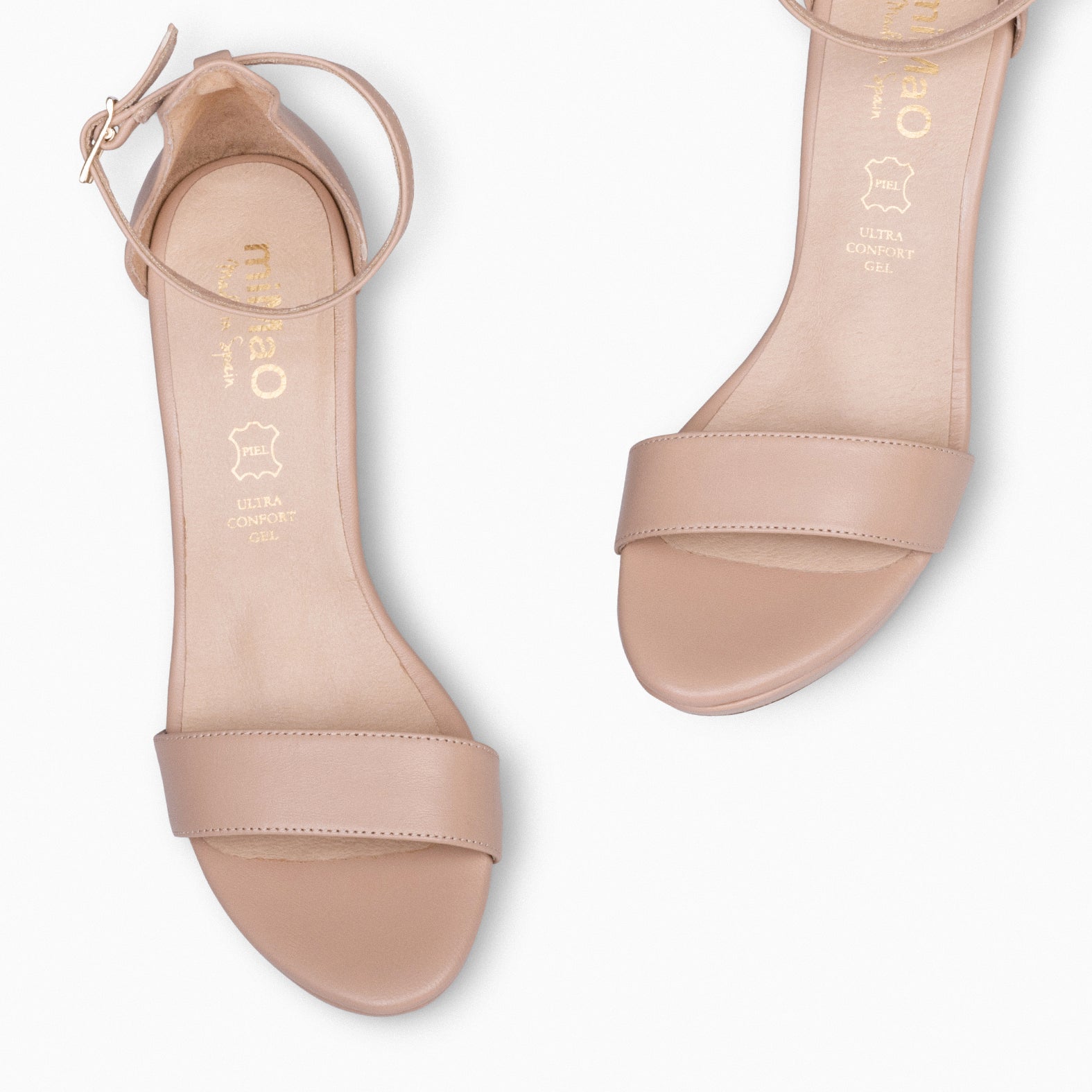 FIESTA - Sandalias de tacón alto y plataforma NUDE