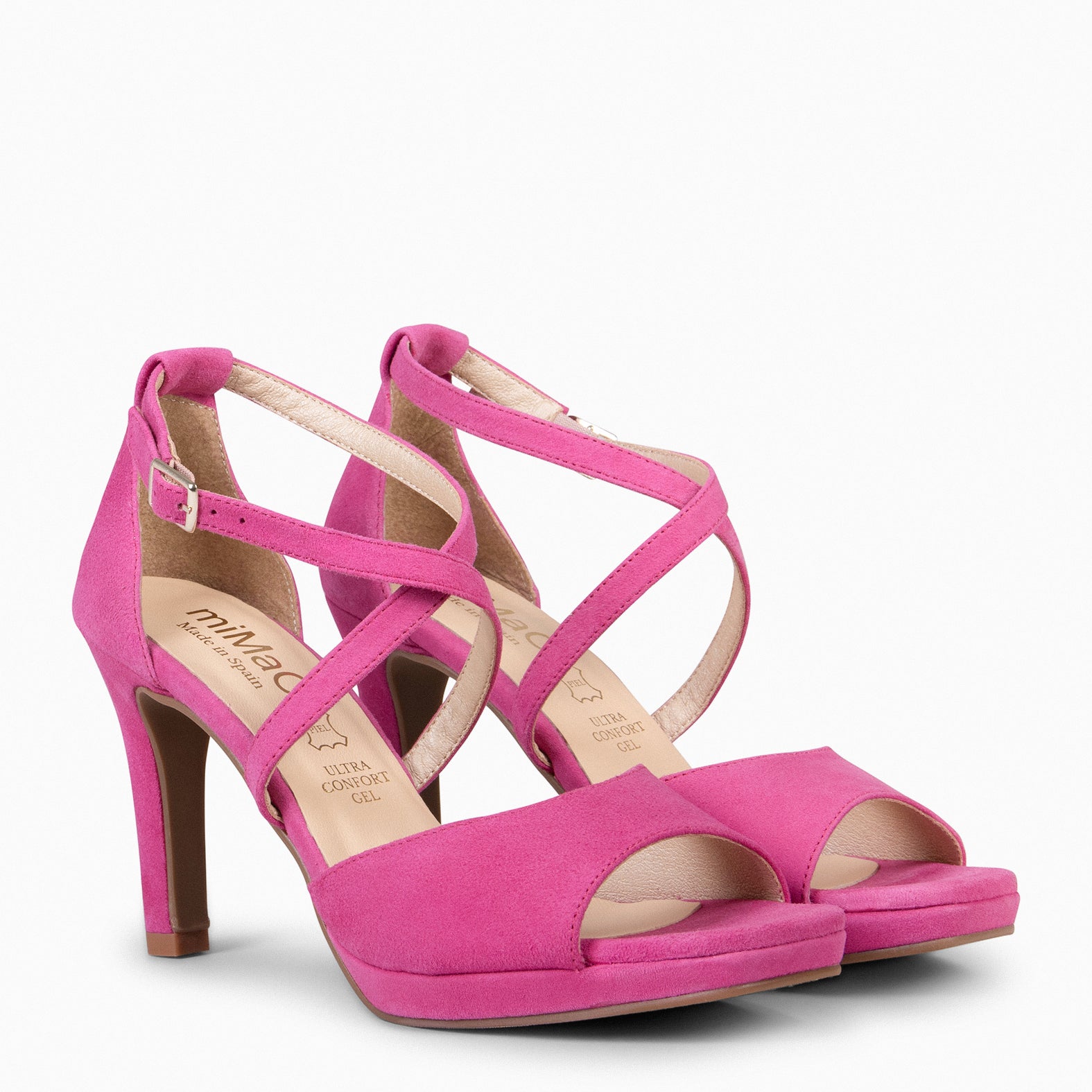 ROSSA - Sandalia de fiesta con tacón FUCSIA