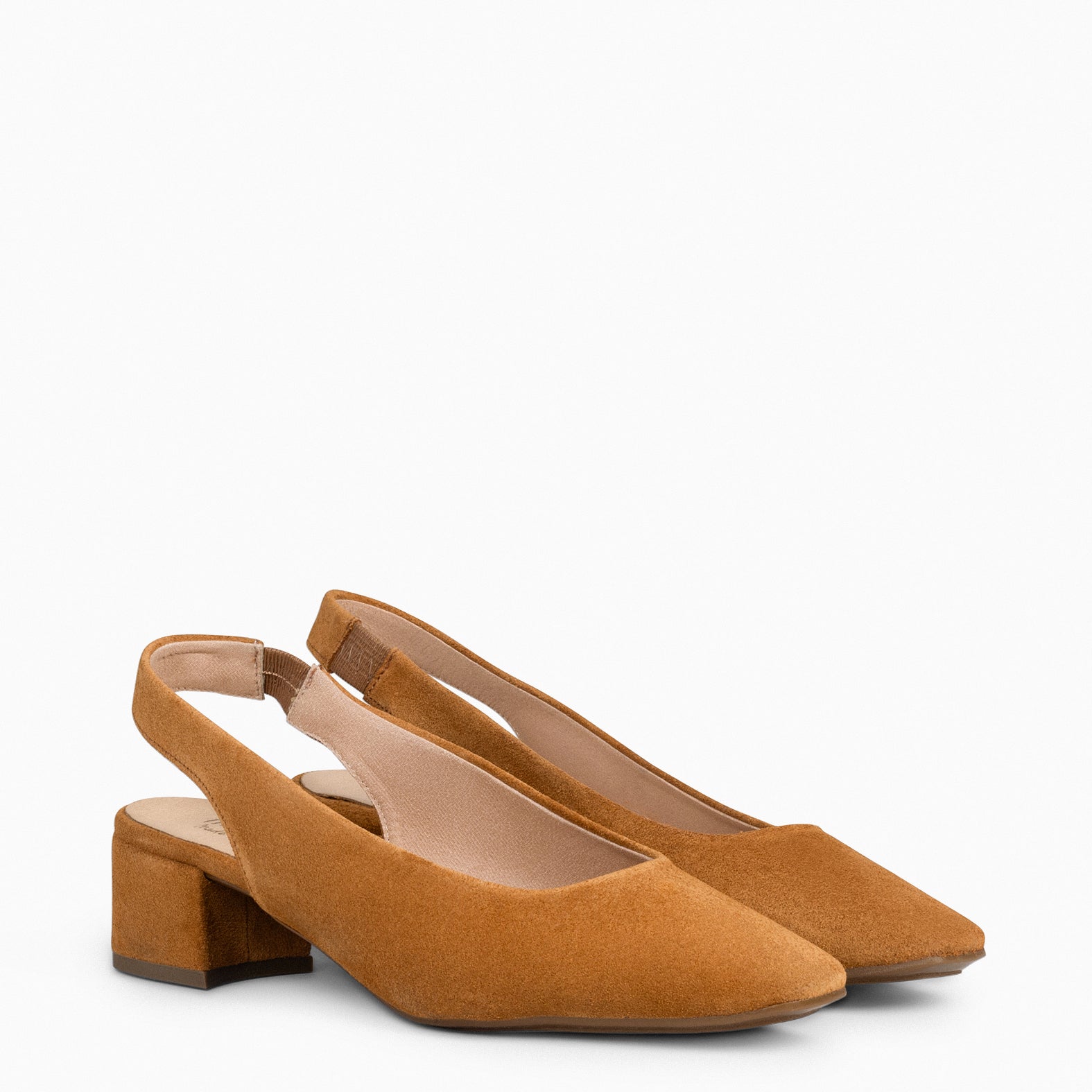 URBAN LADY – Zapatos de Tacón Destalonados CAMEL