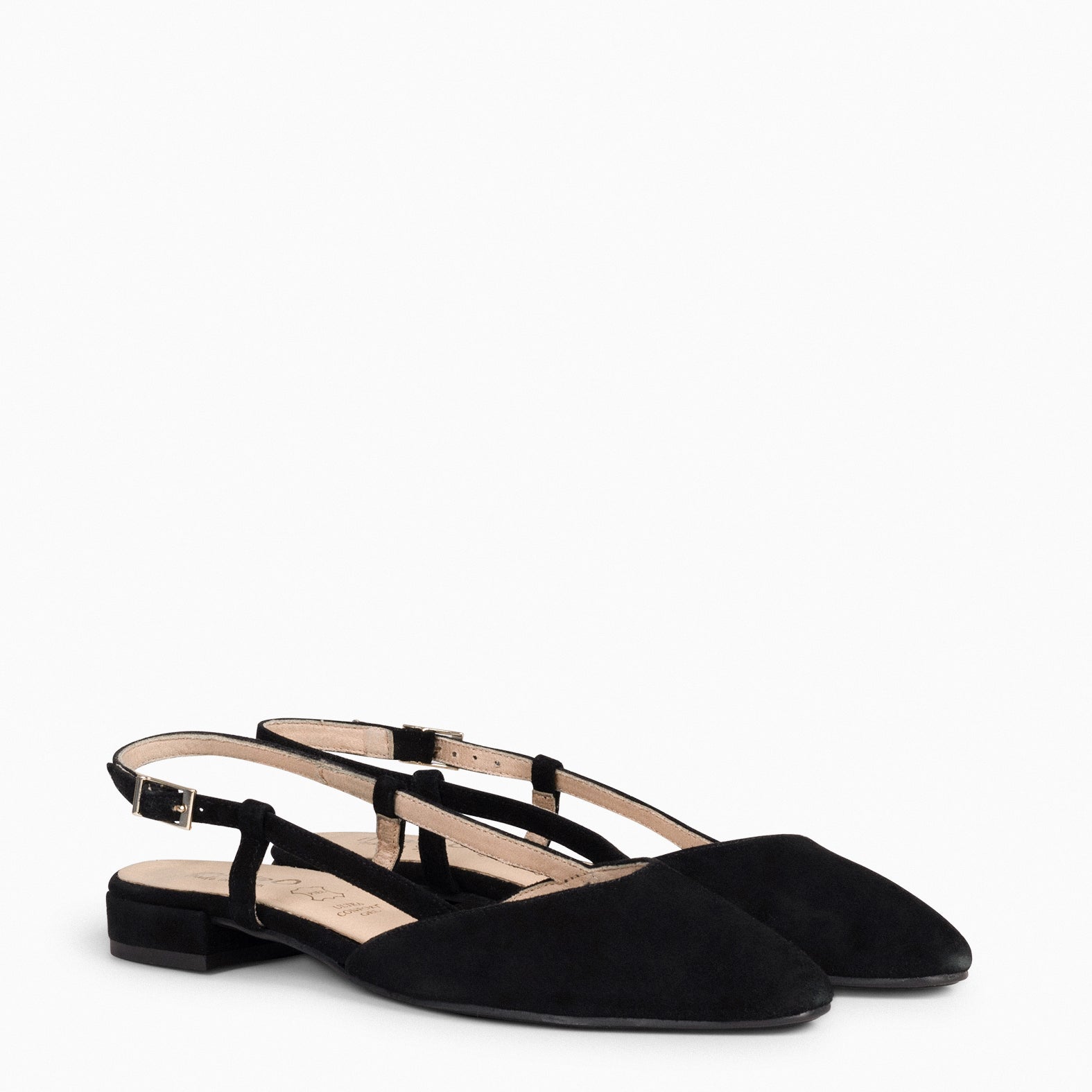 BRUNCH - Zapatos Planos Destalonados NEGRO