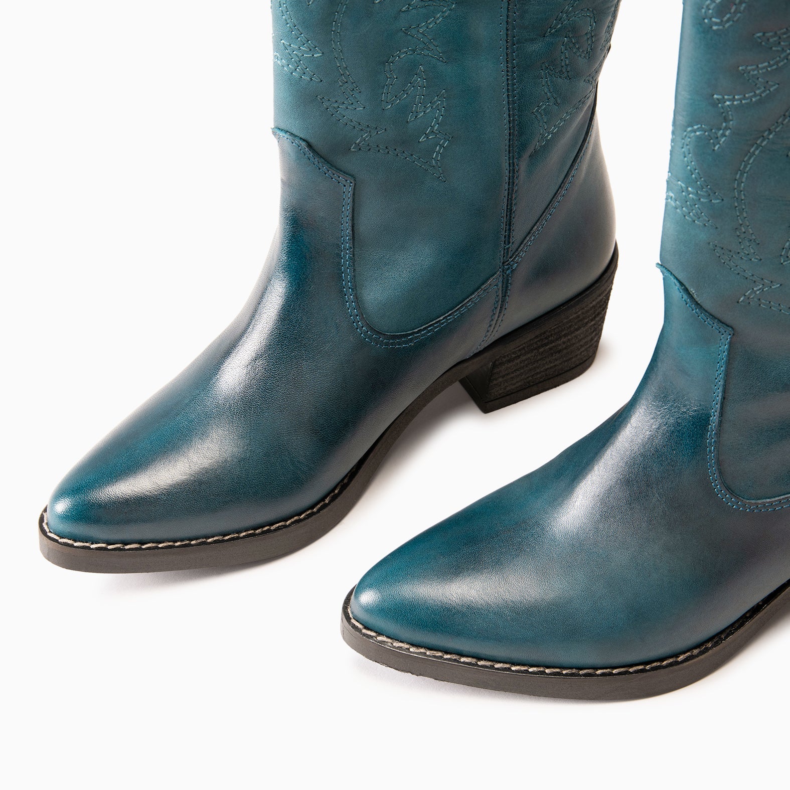 UTAH - Botas Cowboy bordado AZUL