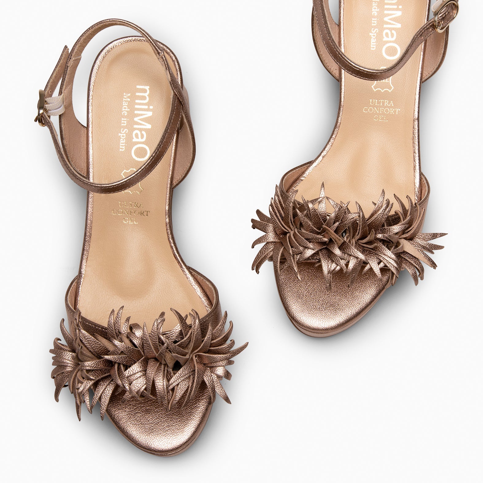 POMPÓN - Sandalias de tacón de vestir ROSE