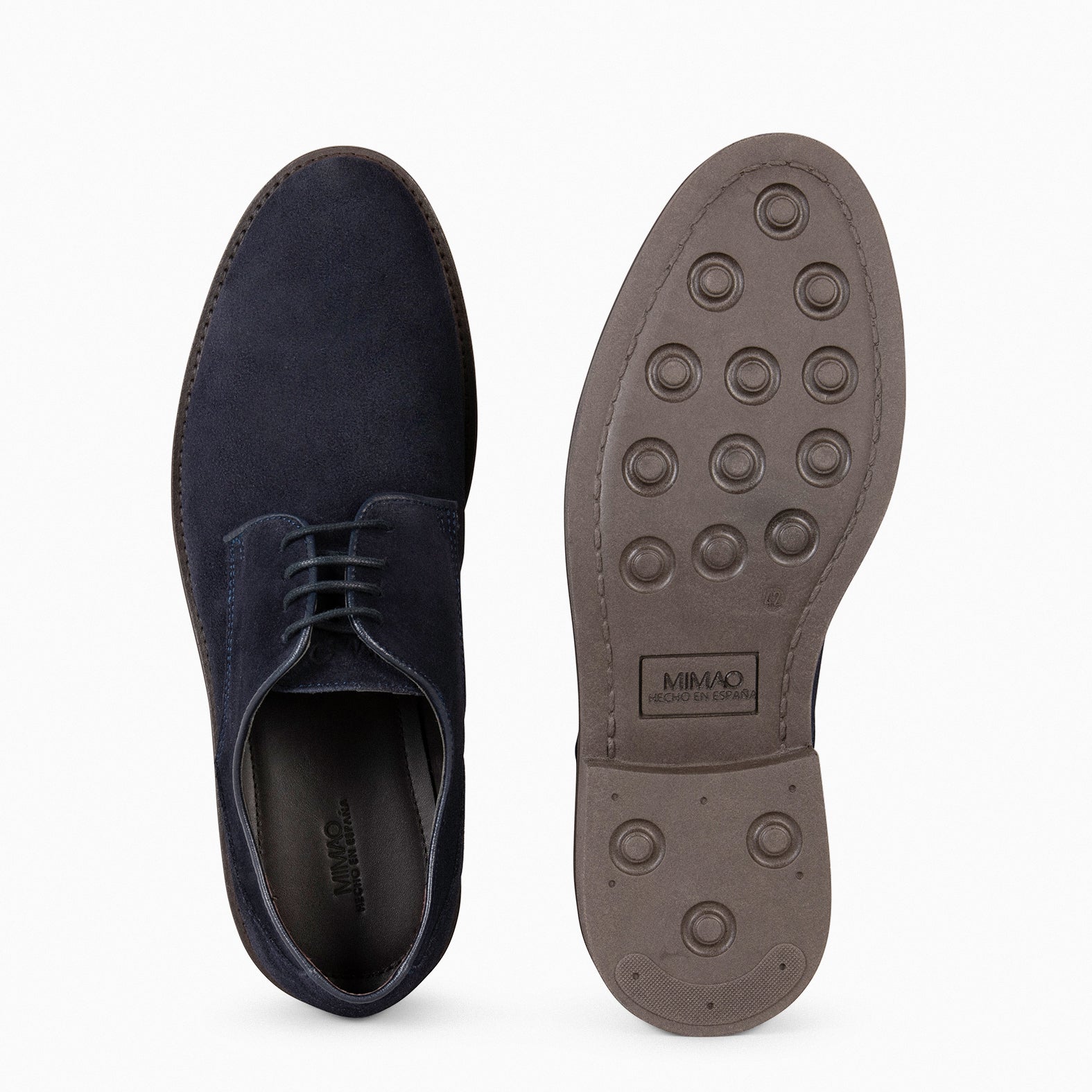 ALONSO – Zapato de vestir de serraje MARINO