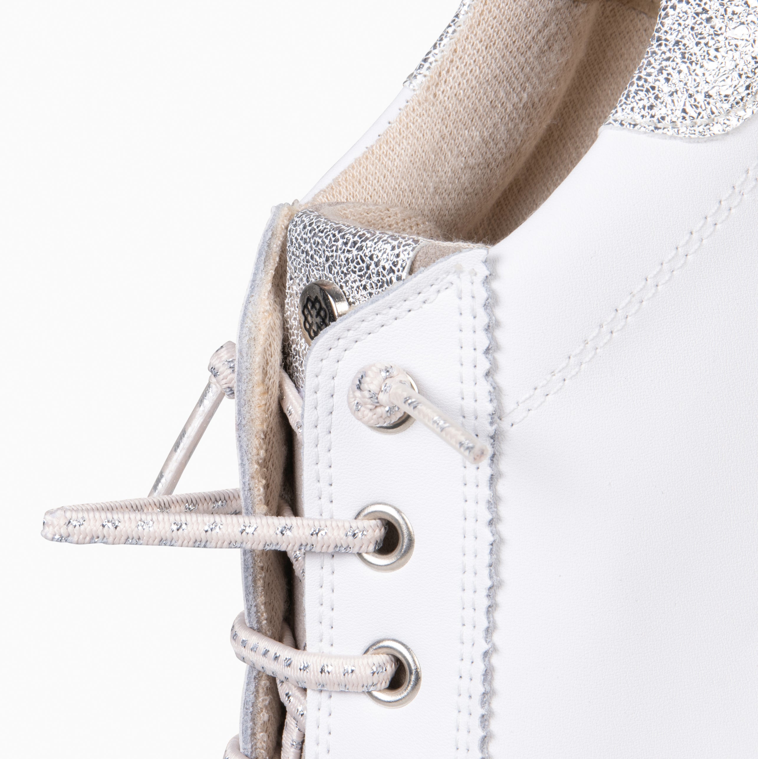 NANTES - Zapatillas Elegantes TAUPE BLANCO