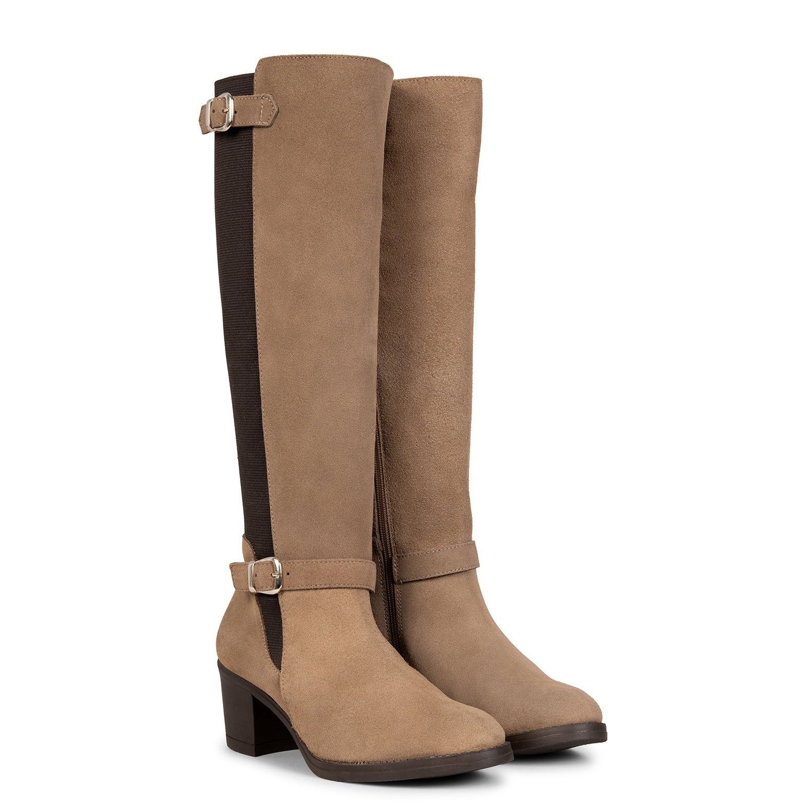 Sena - Botas de vestir con caña elástica TAUPE