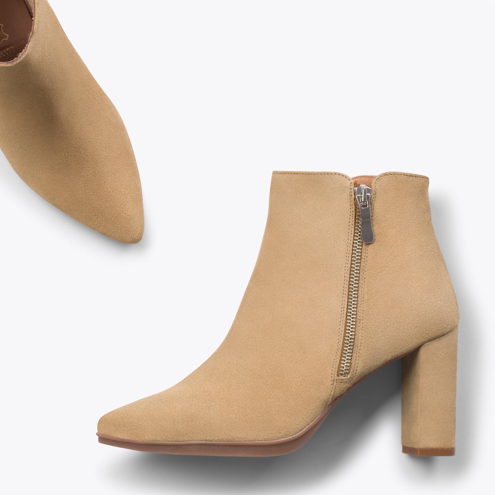 BOTÍN URBAN – Botines de tacón alto BEIGE