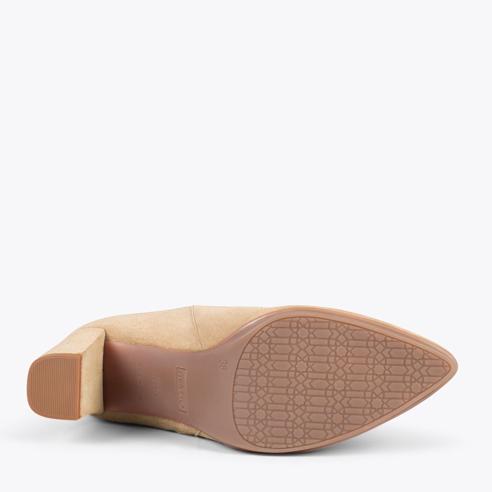 BOTÍN URBAN – Botines de tacón alto BEIGE
