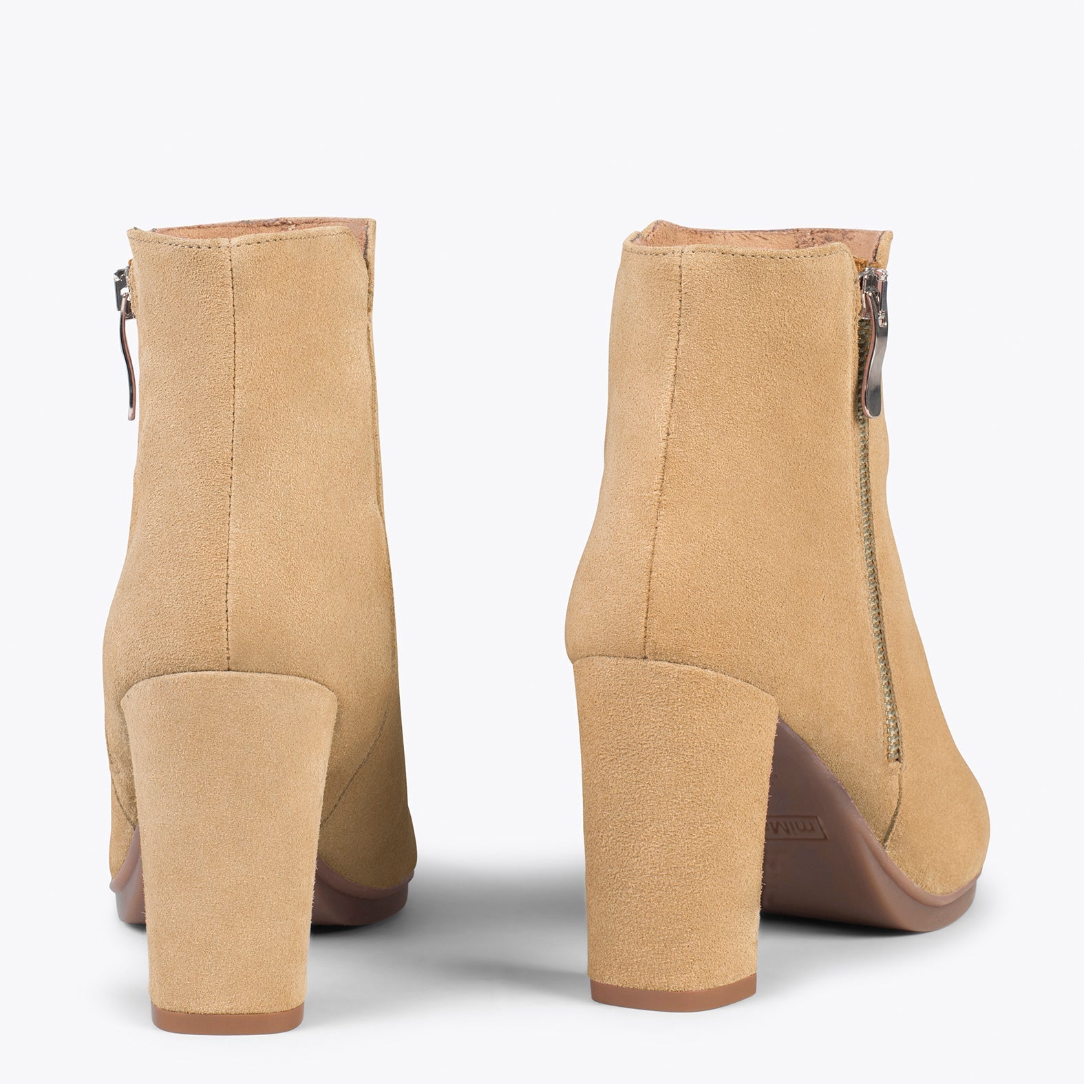 BOTÍN URBAN – Botines de tacón alto BEIGE