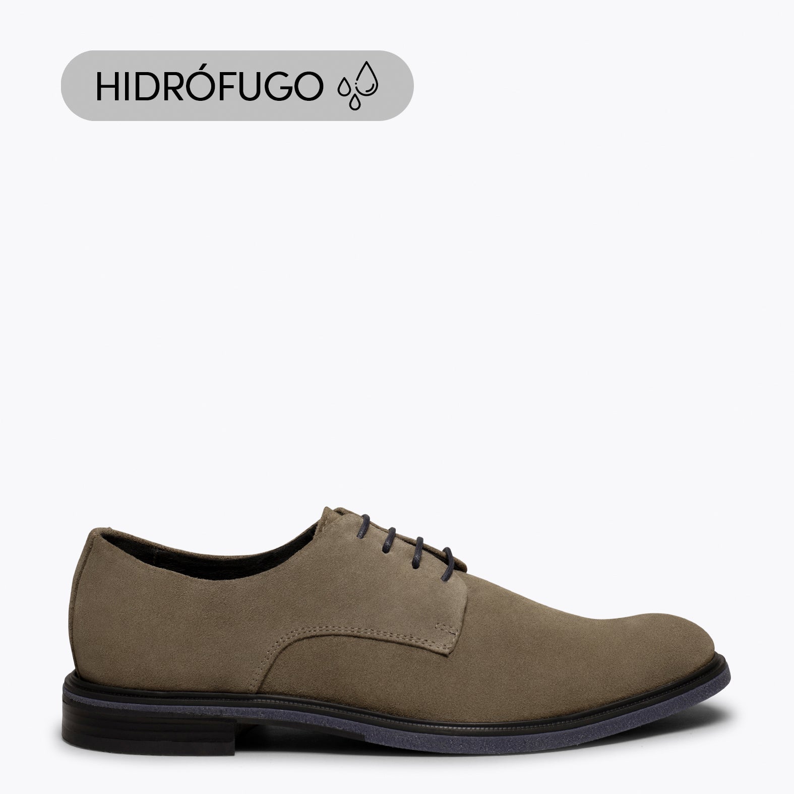HARVARD- Zapato de hombre TAUPE hidrófugo