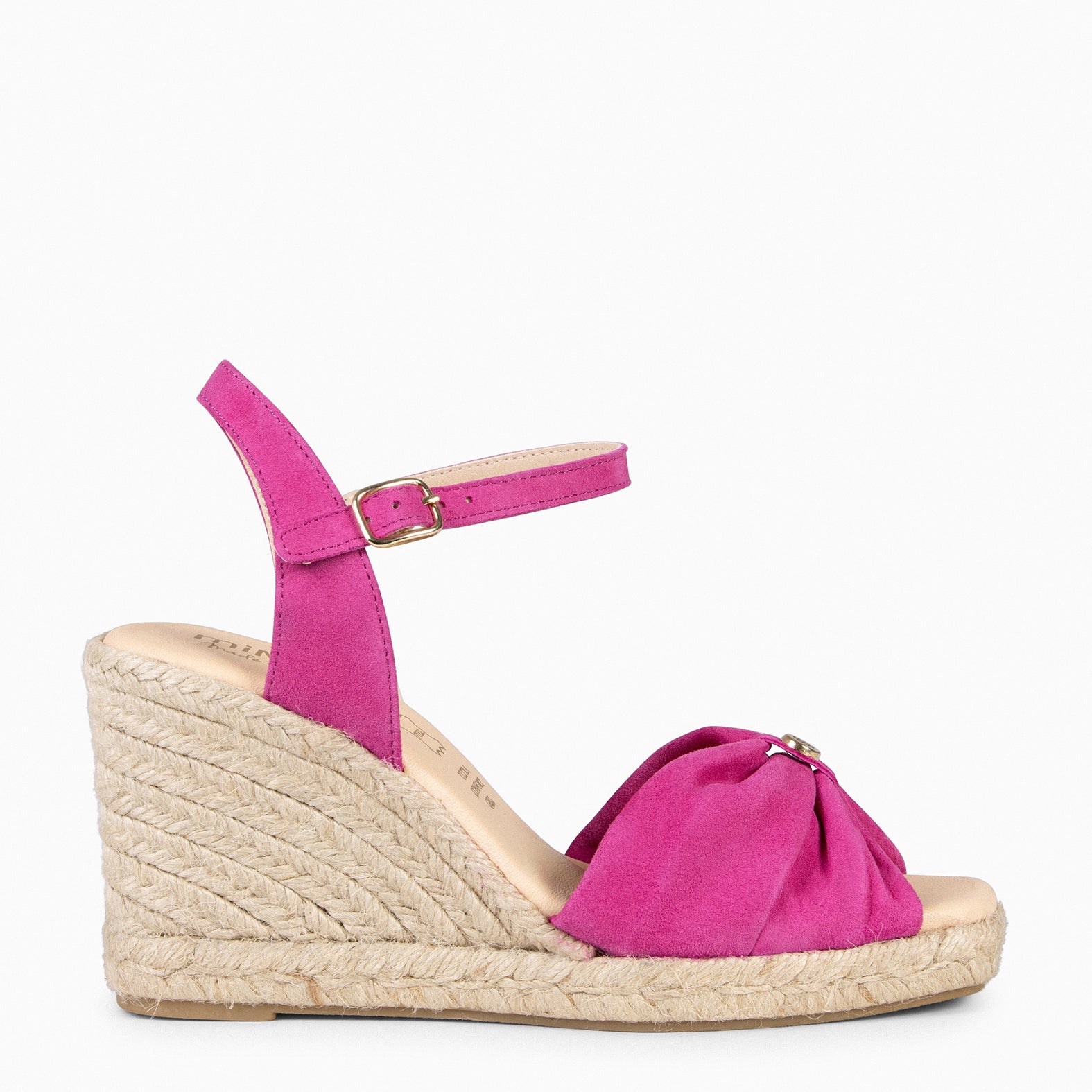MIRASOL – Cuñas altas de esparto FUCSIA