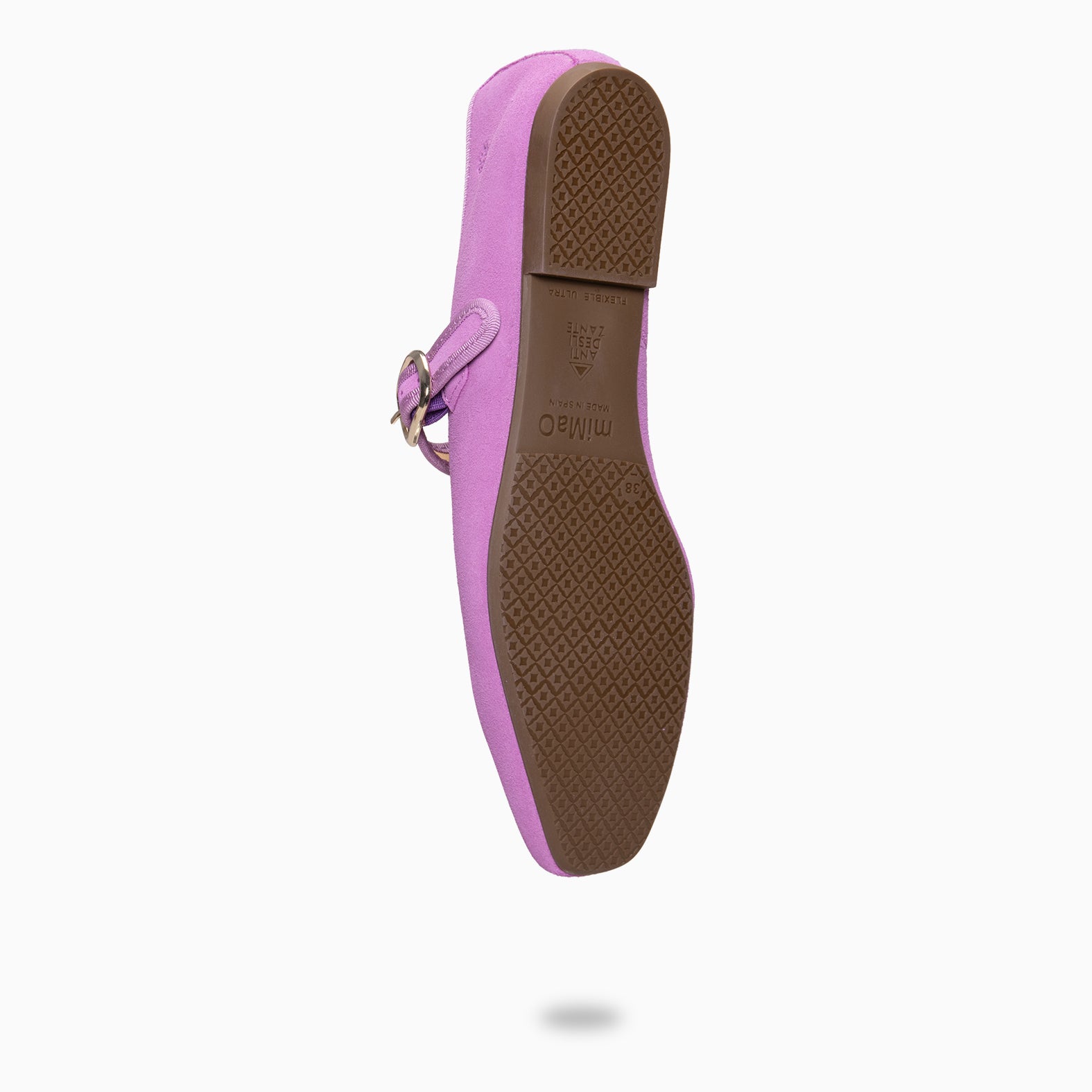 CLARA - Mercedita con puntera cuadrada FUCSIA
