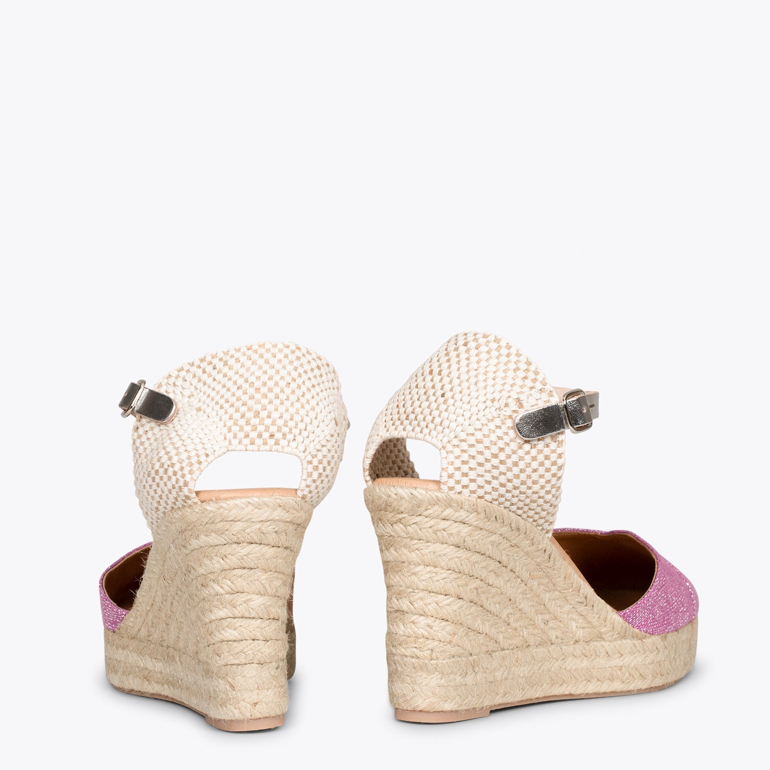 CONIL – Cuñas de esparto FUCSIA de lino