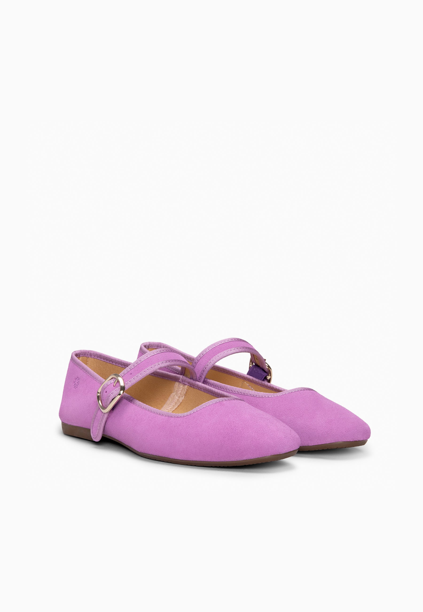 CLARA - Mercedita con puntera cuadrada FUCSIA