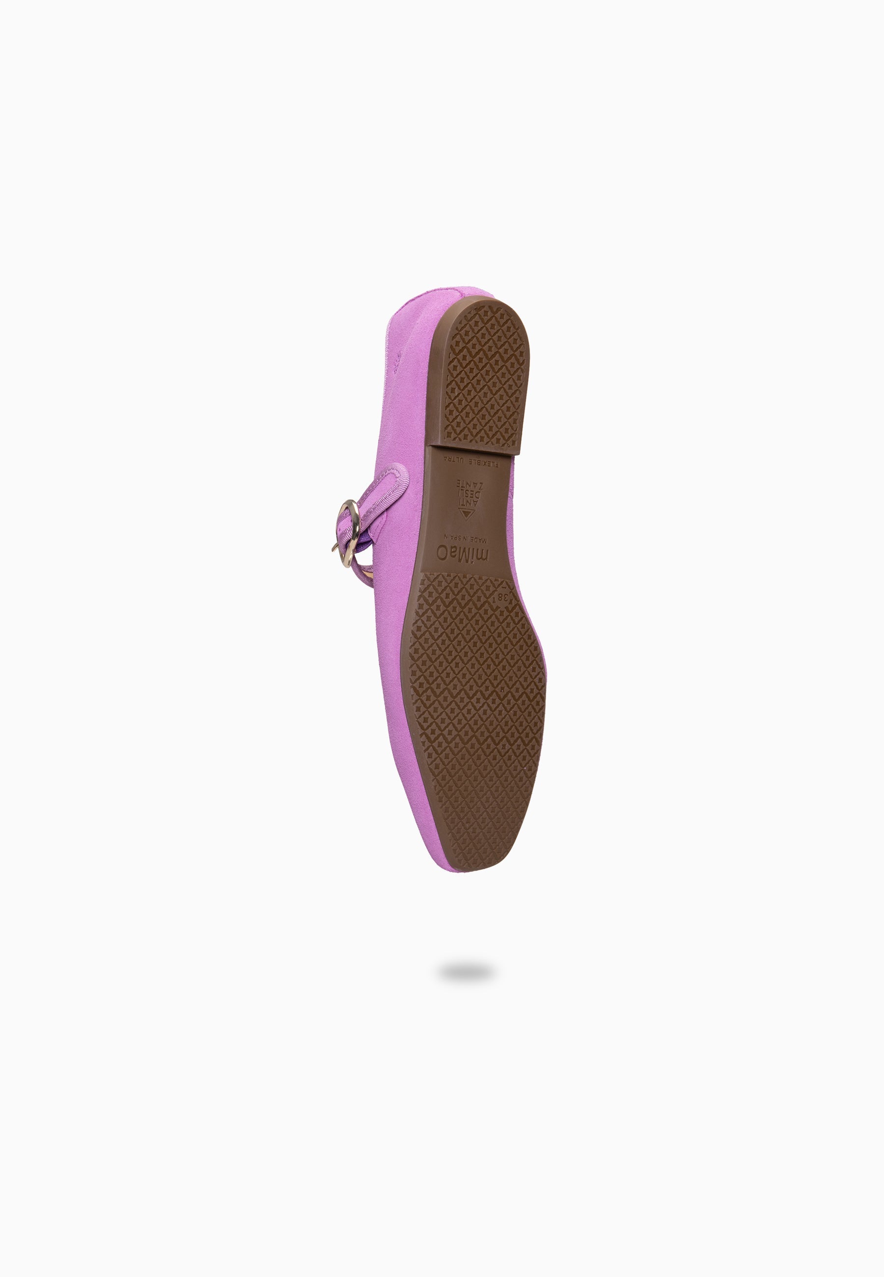 CLARA - Mercedita con puntera cuadrada FUCSIA