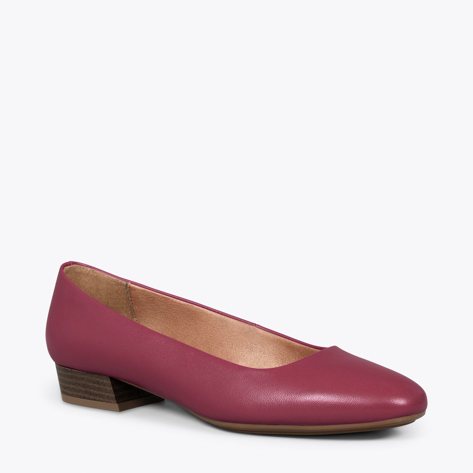 URBAN XS Zapatos de tacón bajo de napa GRANATE