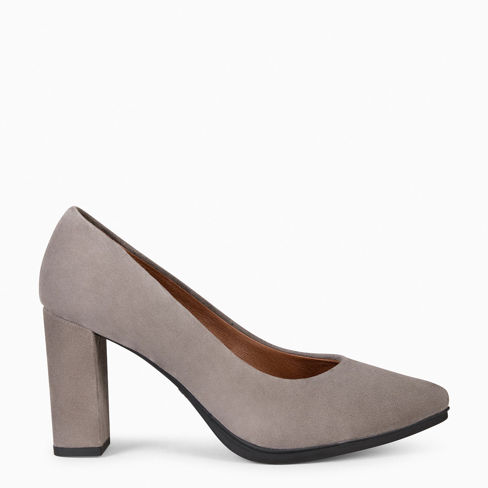 URBAN - Zapatos de tacón alto de ante GRIS