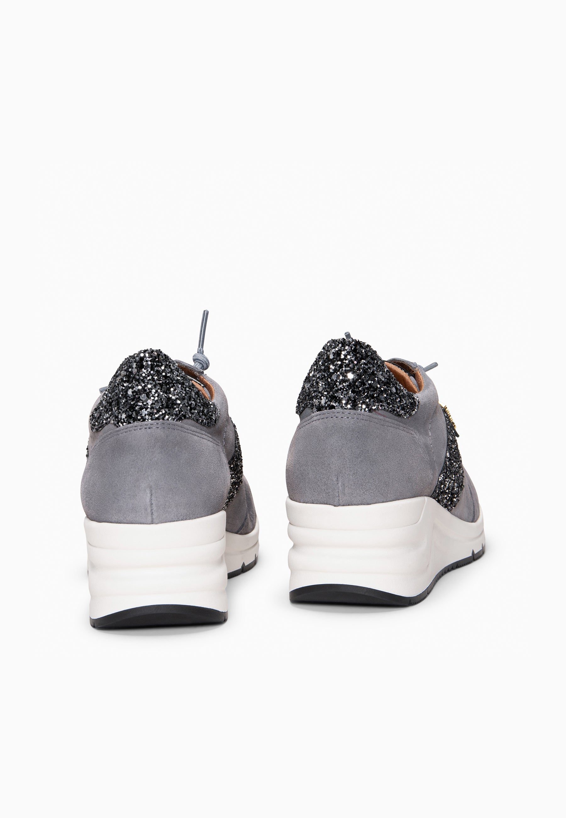 PAU - Zapatillas con cuña GRIS