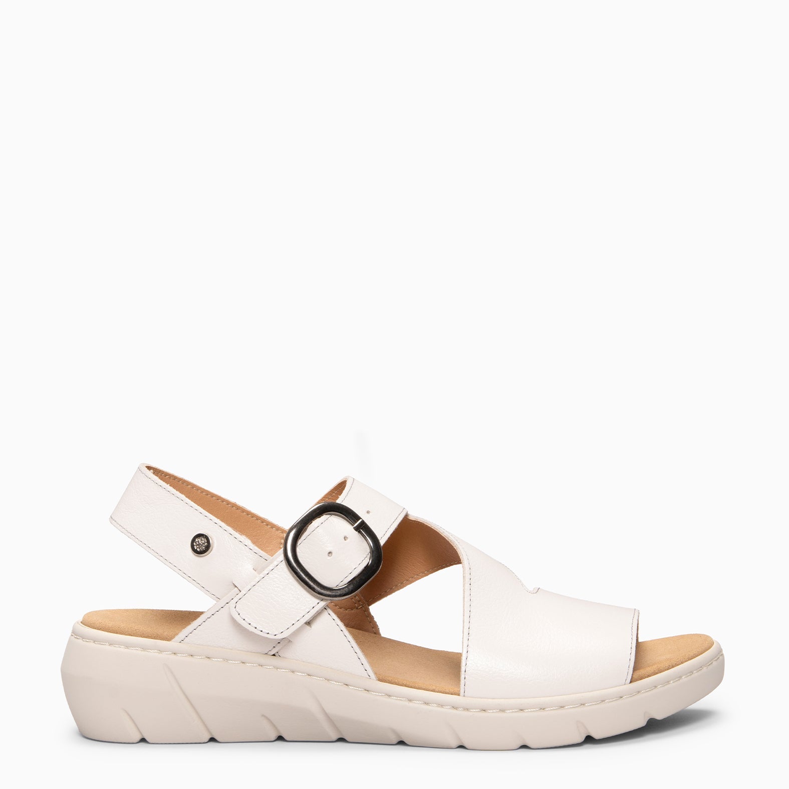 NATURA – Sandalias con plantilla Extraíble HUESO
